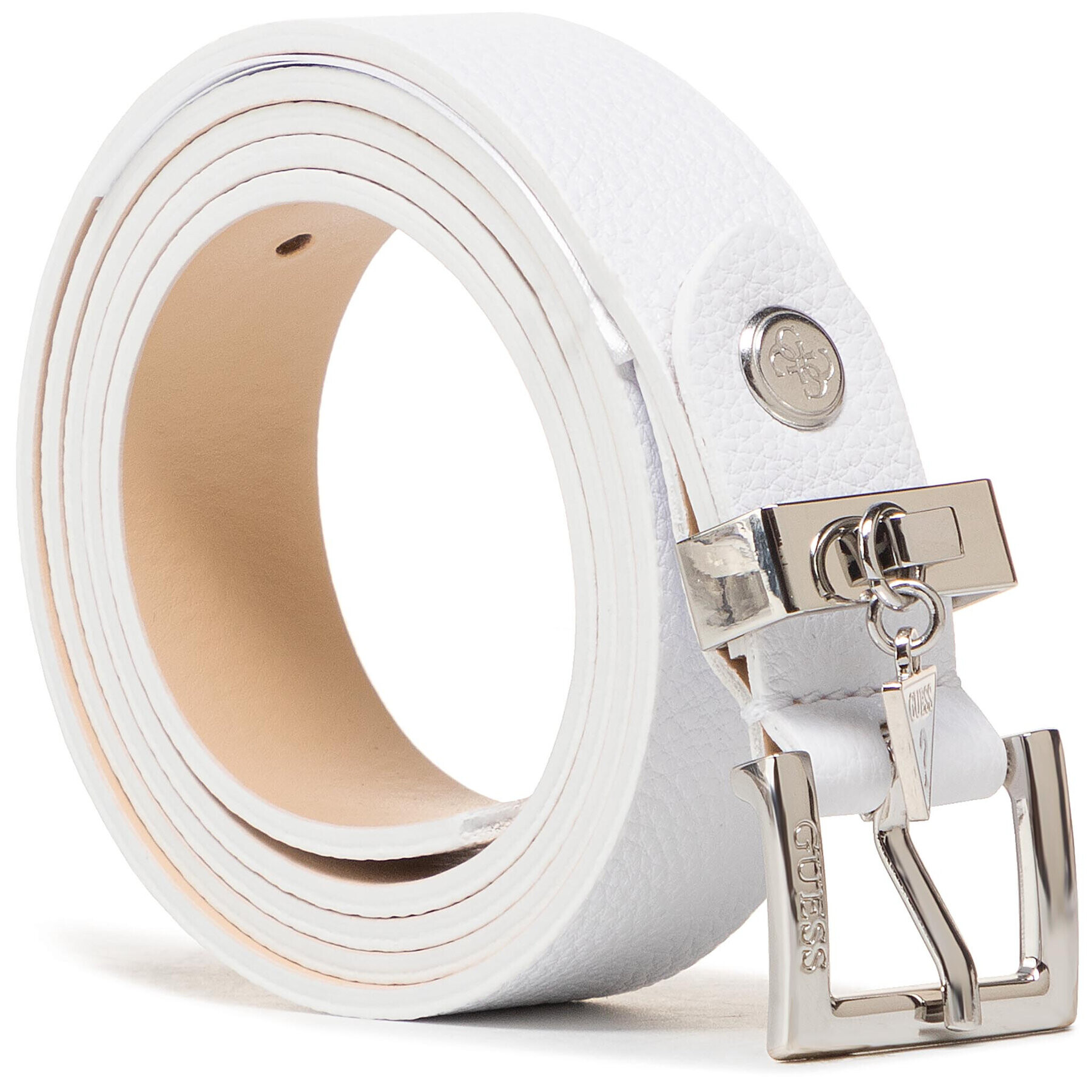 Guess Дамски колан Destiny Belts BW7453 VIN25 Бял - Pepit.bg