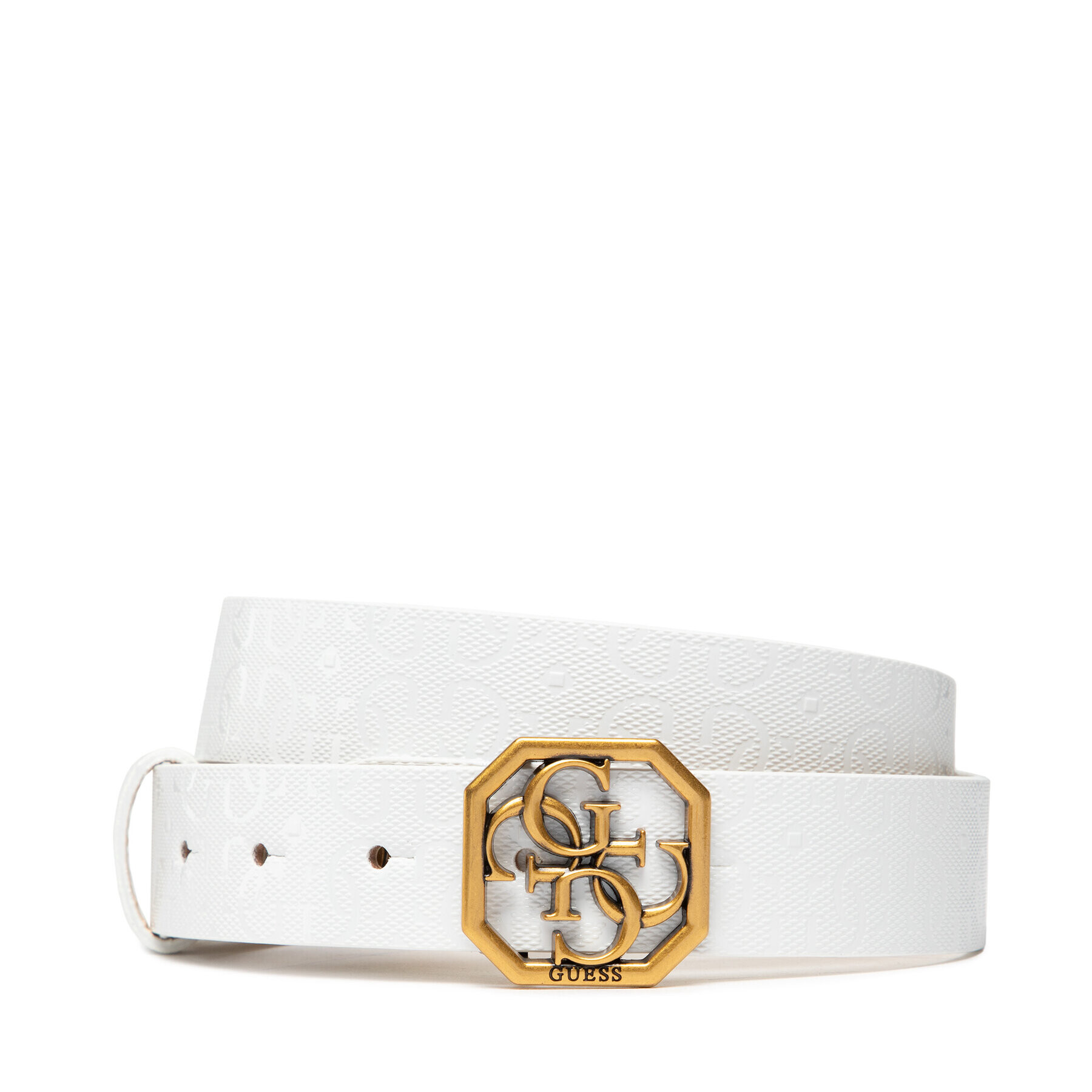 Guess Дамски колан Isidora Belts BW7677 VIN30 Бял - Pepit.bg