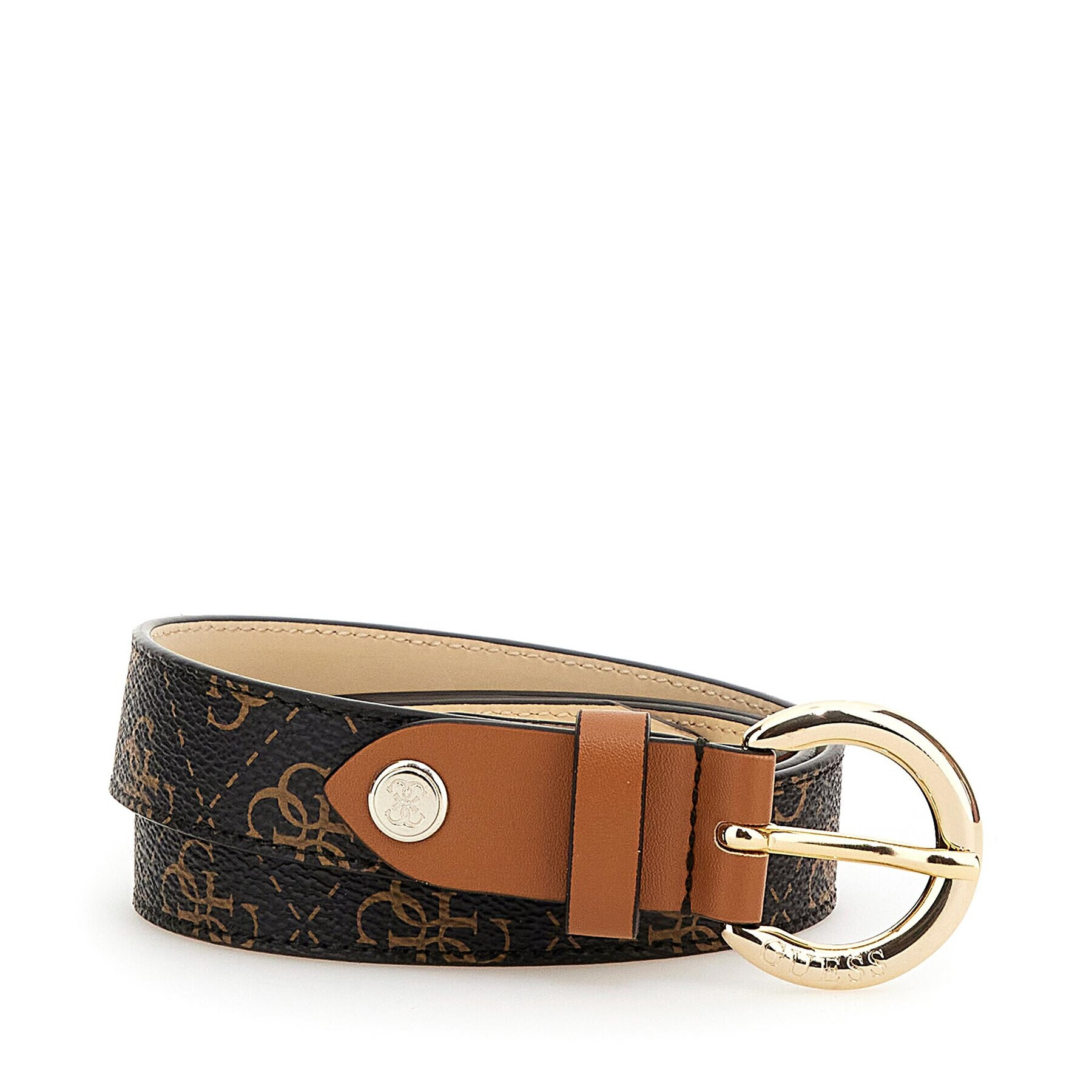 Guess Дамски колан Izzy Belts BW7788 VIN25 Кафяв - Pepit.bg