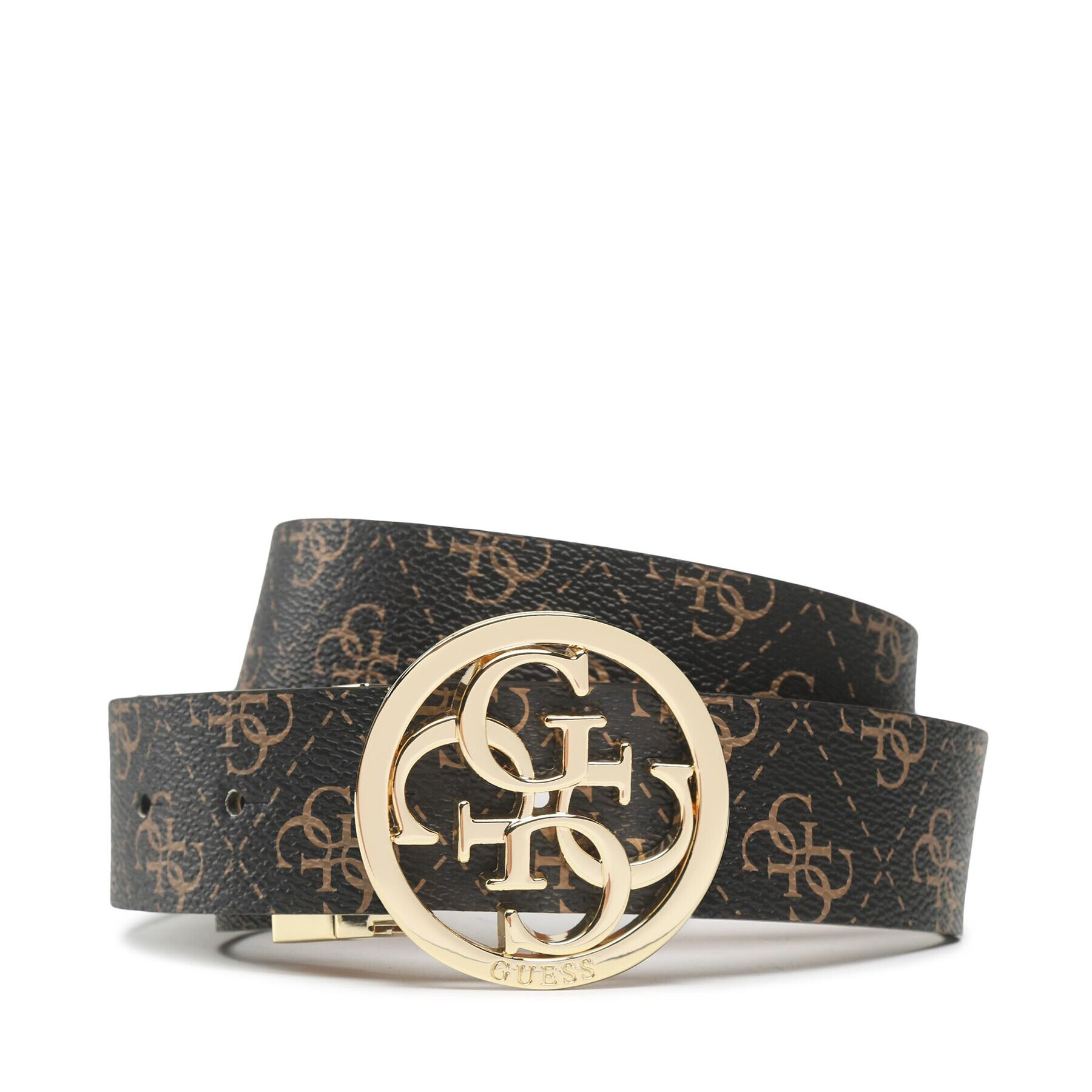 Guess Дамски колан Nell Logo Belts BW7740 VIN35 Кафяв - Pepit.bg