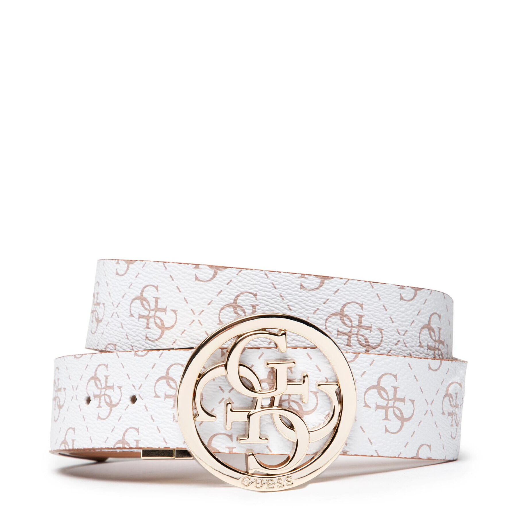 Guess Дамски колан Noelle Belts BW7678 VIN35 Бял - Pepit.bg