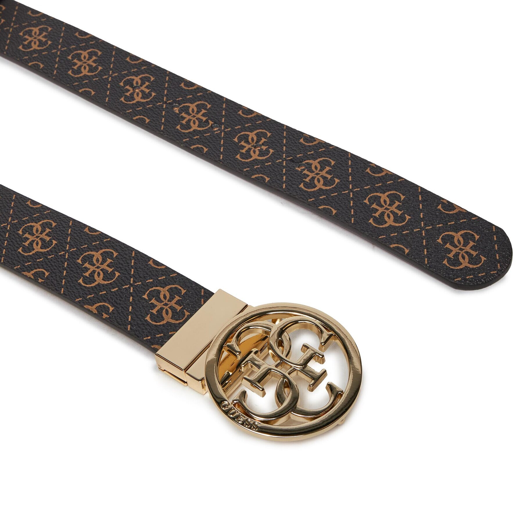 Guess Дамски колан Noelle (QL) Belts BW9062 P4135 Кафяв - Pepit.bg