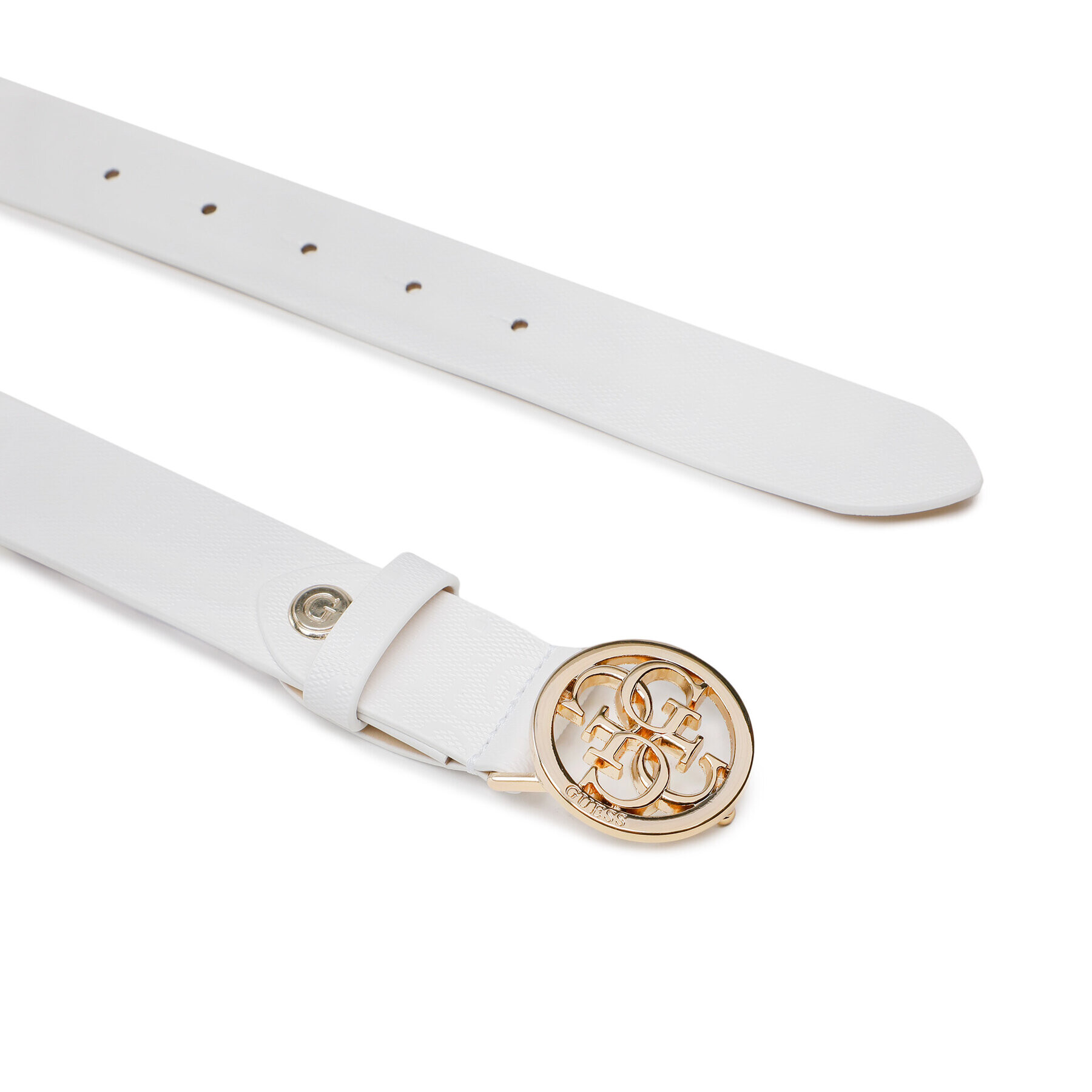 Guess Дамски колан Sasky Belts BW7750 VIN30 Бял - Pepit.bg