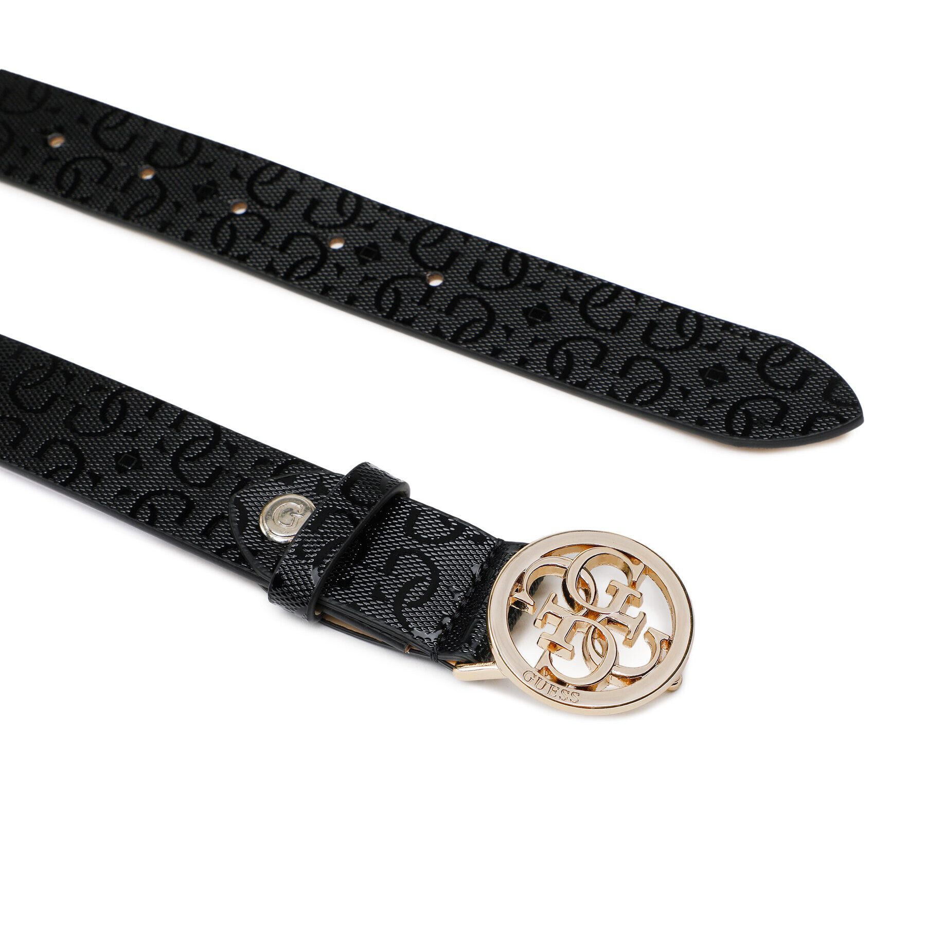 Guess Дамски колан Sasky Belts BW7750 VIN30 Черен - Pepit.bg