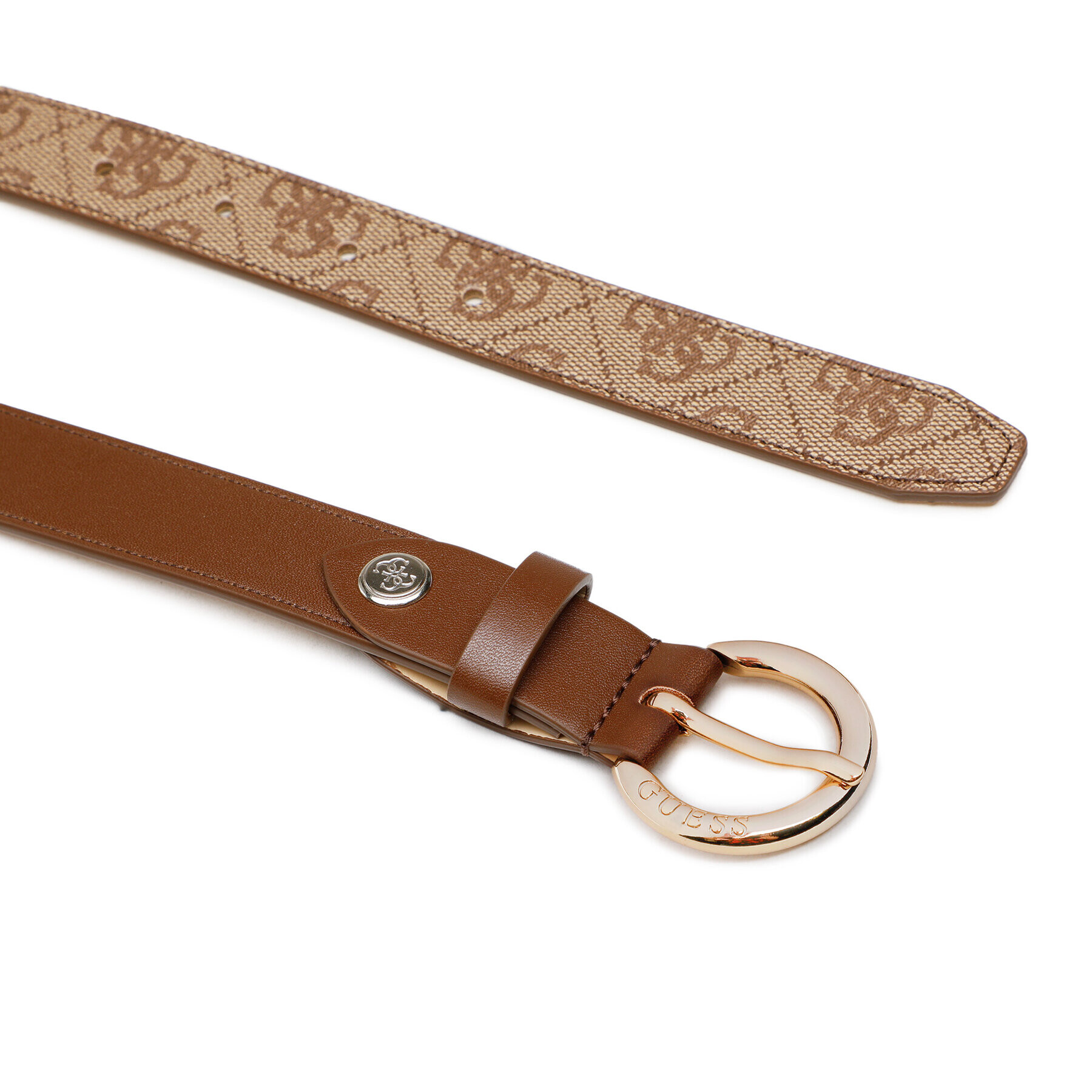 Guess Дамски колан Silvana Belts BW7751 VIN25 Кафяв - Pepit.bg