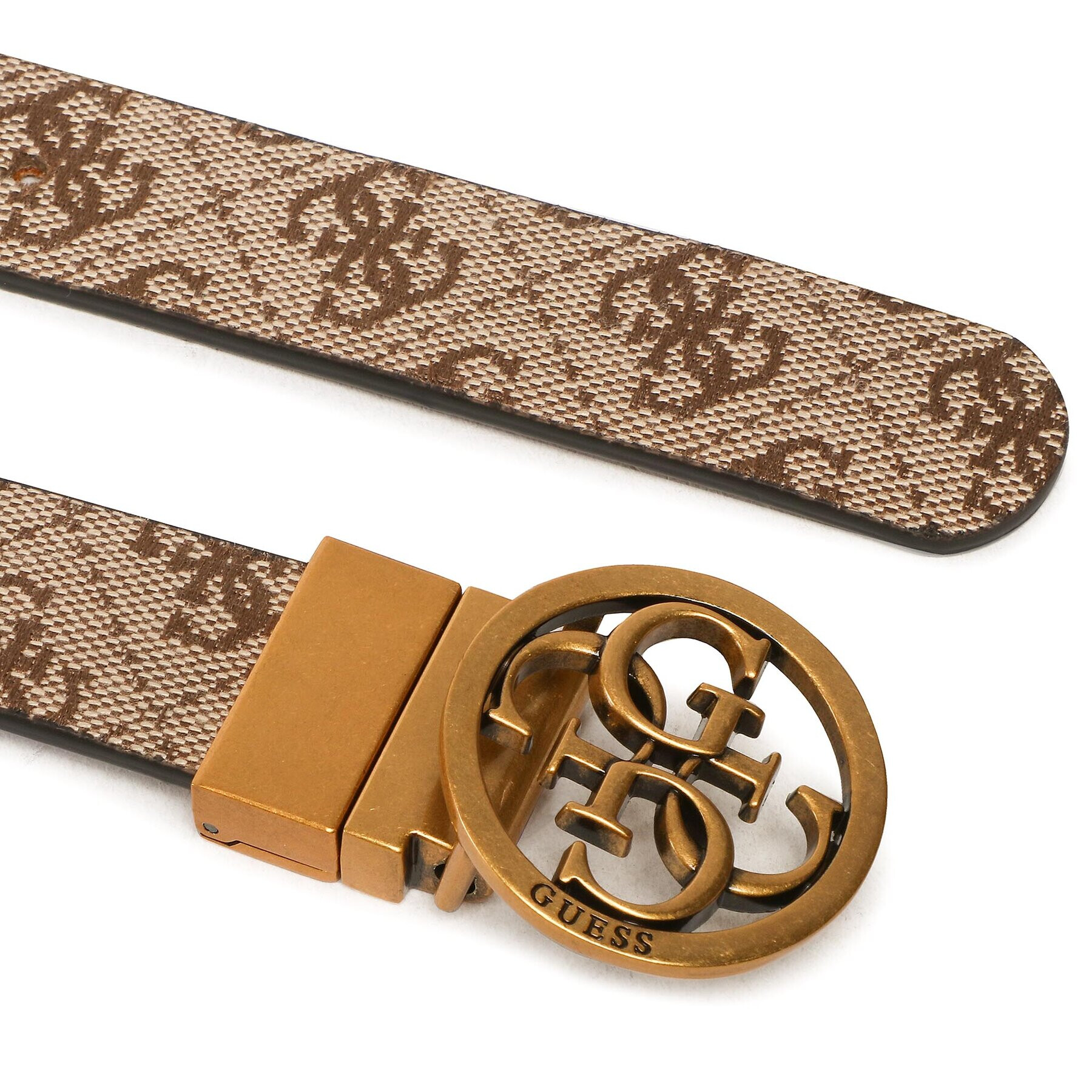 Guess Дамски колан Stephi Belts BW7741 VIN25 Кафяв - Pepit.bg