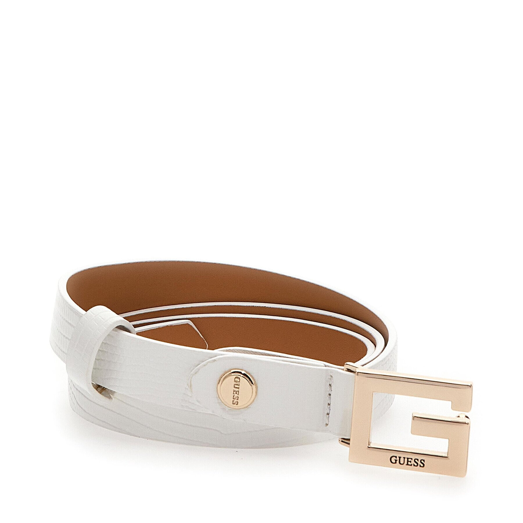 Guess Дамски колан Tiberia Belts BW7771 VIN20 Бял - Pepit.bg