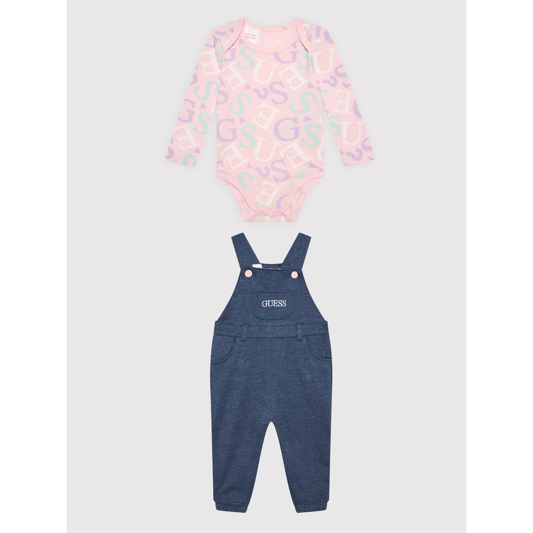Guess Детски комплект H2YW03 J1300 Розов Regular Fit - Pepit.bg