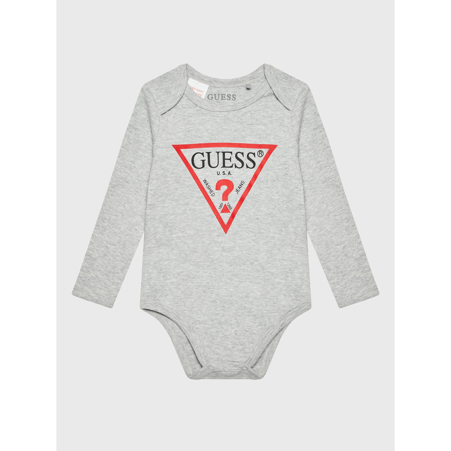 Guess Детско боди H2YW09 K8ML0 Сив Regular Fit - Pepit.bg