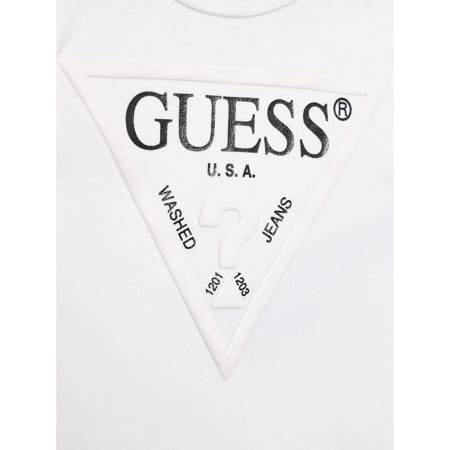 Guess Детско боди H3YW14 KA6W4 Бял Regular Fit - Pepit.bg