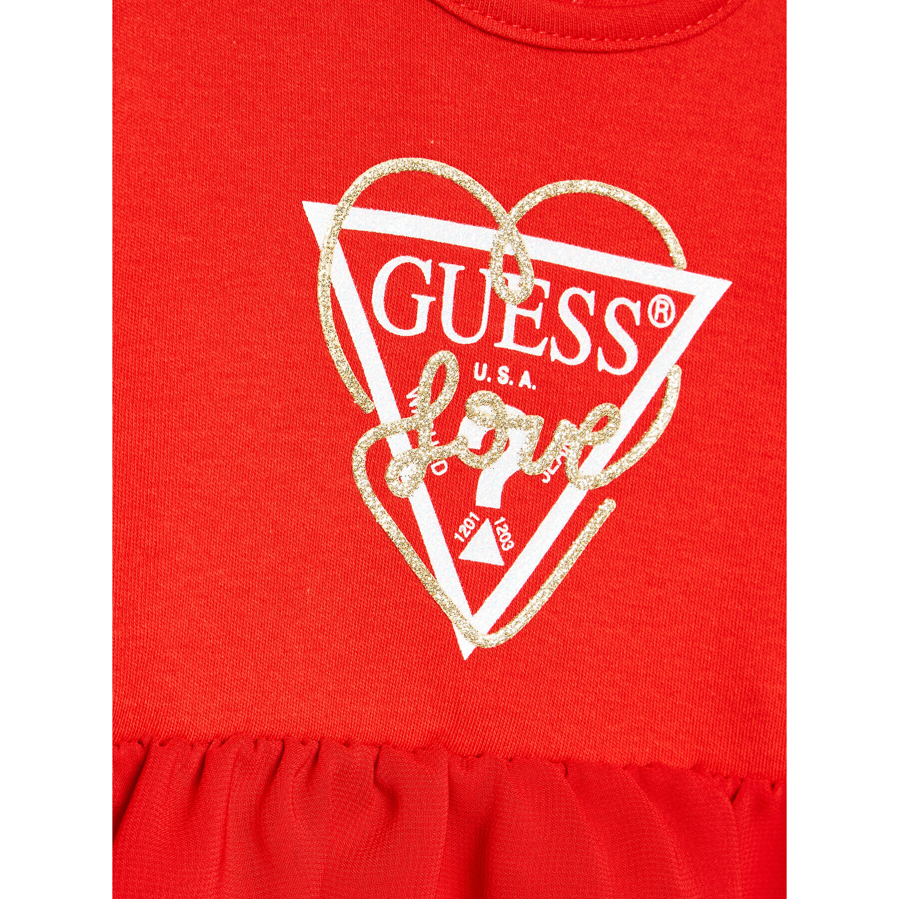 Guess Детско боди S2BG05 K83S0 Червен Regular Fit - Pepit.bg