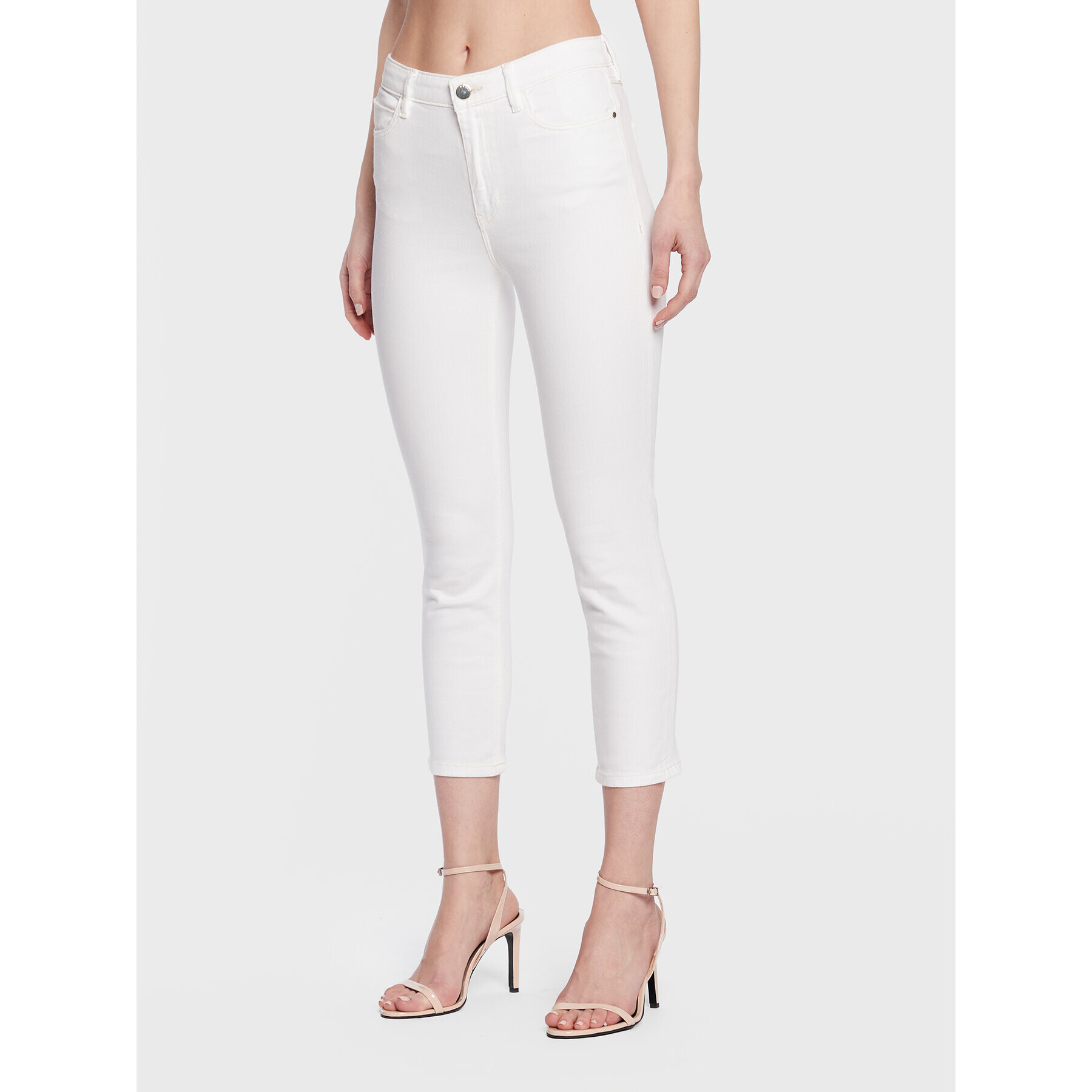Guess Дънки 1981 Capri W3GA91 D4DN1 Бял Skinny Fit - Pepit.bg