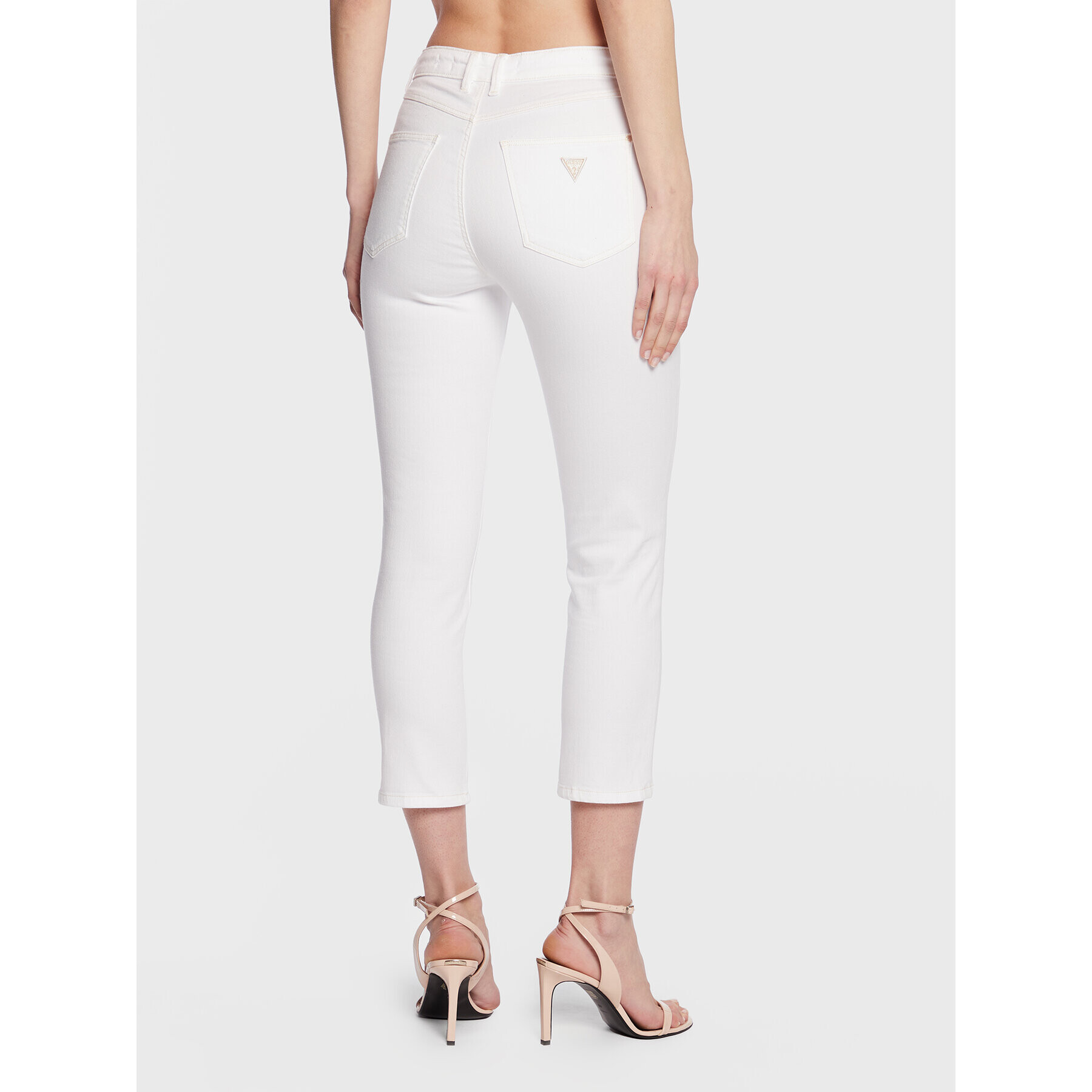 Guess Дънки 1981 Capri W3GA91 D4DN1 Бял Skinny Fit - Pepit.bg