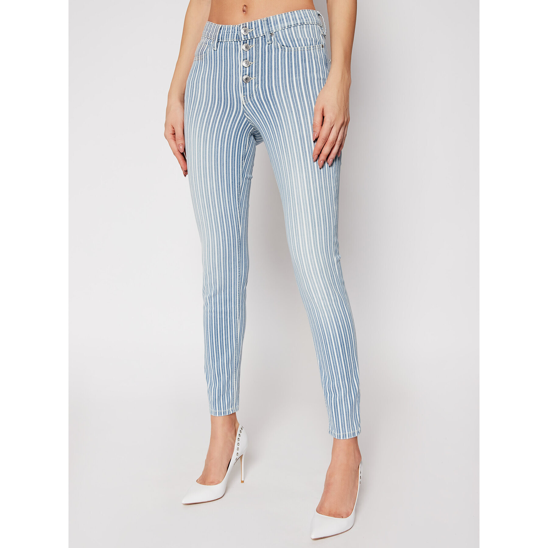 Guess Дънки 1981 W1GA28 D4CR1 Син Skinny Fit - Pepit.bg