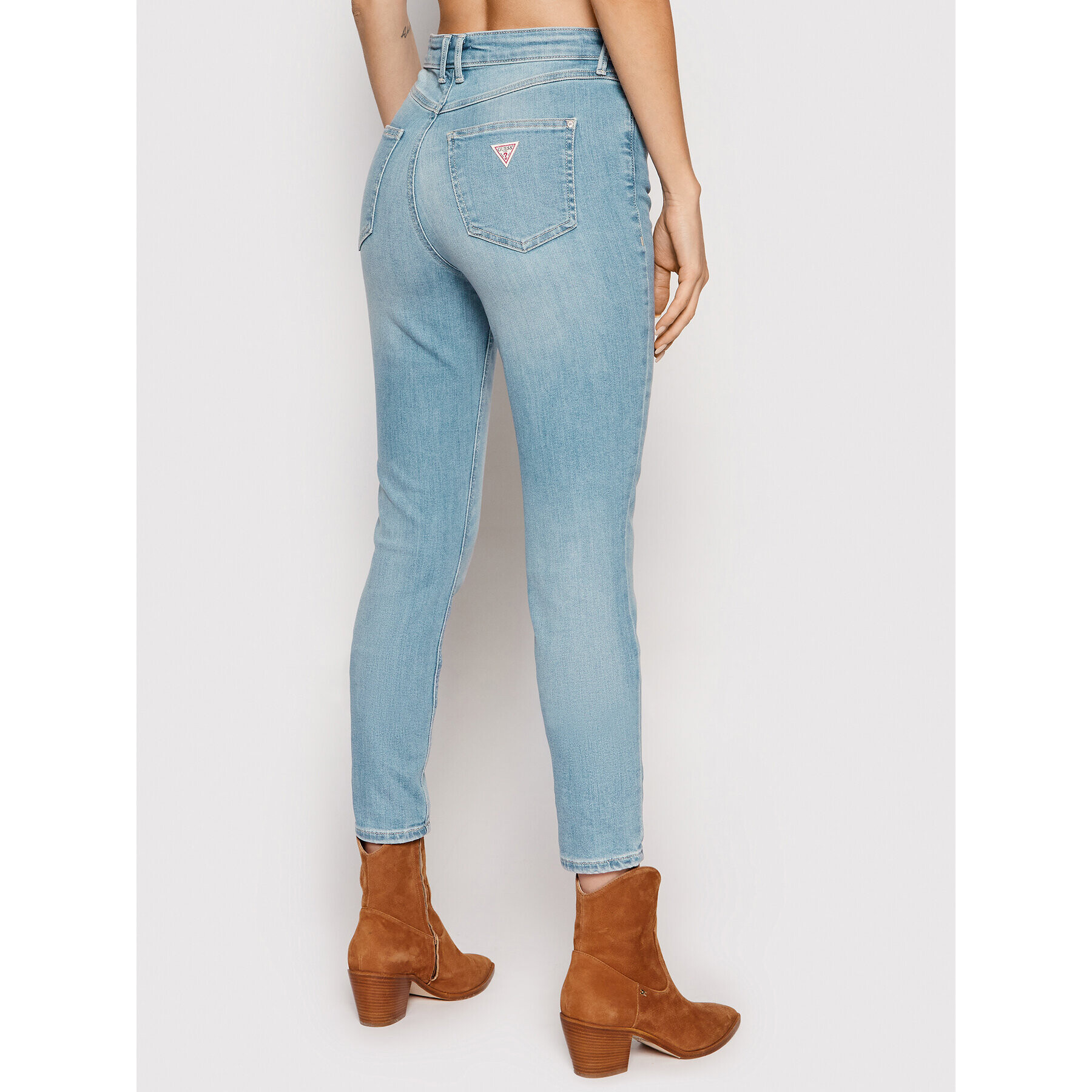 Guess Дънки 1981 W1YA46 D4GV3 Син Skinny Fit - Pepit.bg