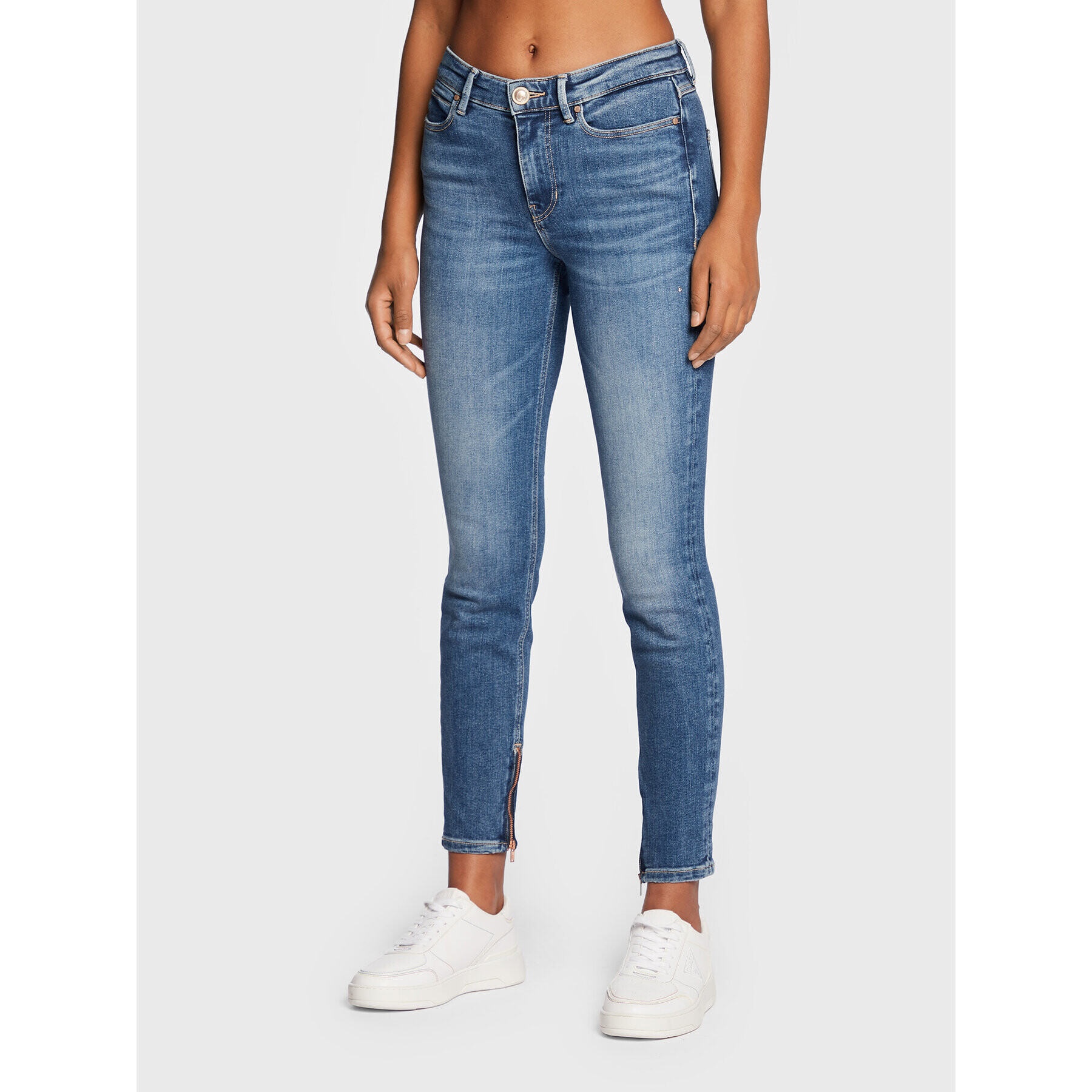 Guess Дънки 1981 W2BA93 D4T81 Син Skinny Fit - Pepit.bg