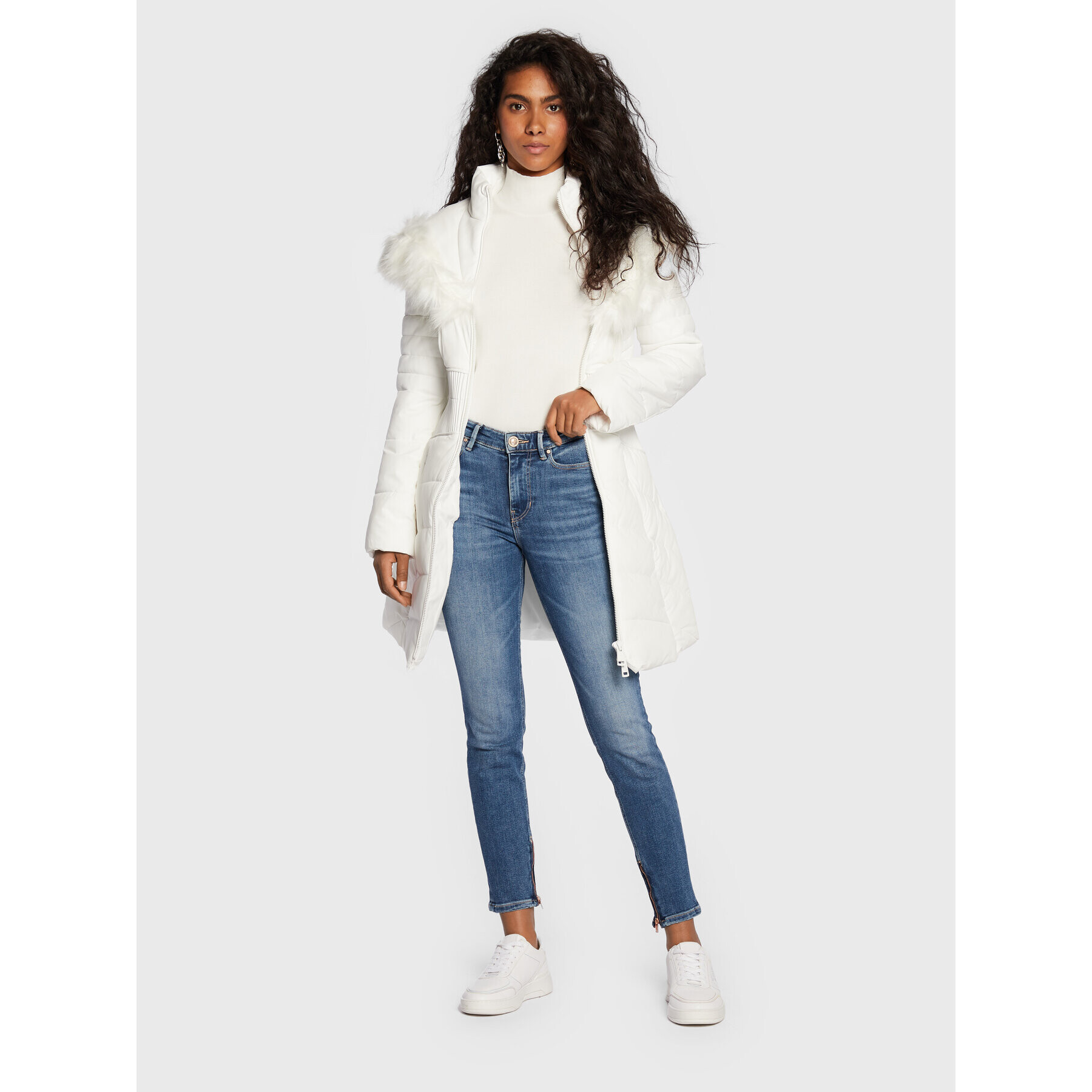 Guess Дънки 1981 W2BA93 D4T81 Син Skinny Fit - Pepit.bg
