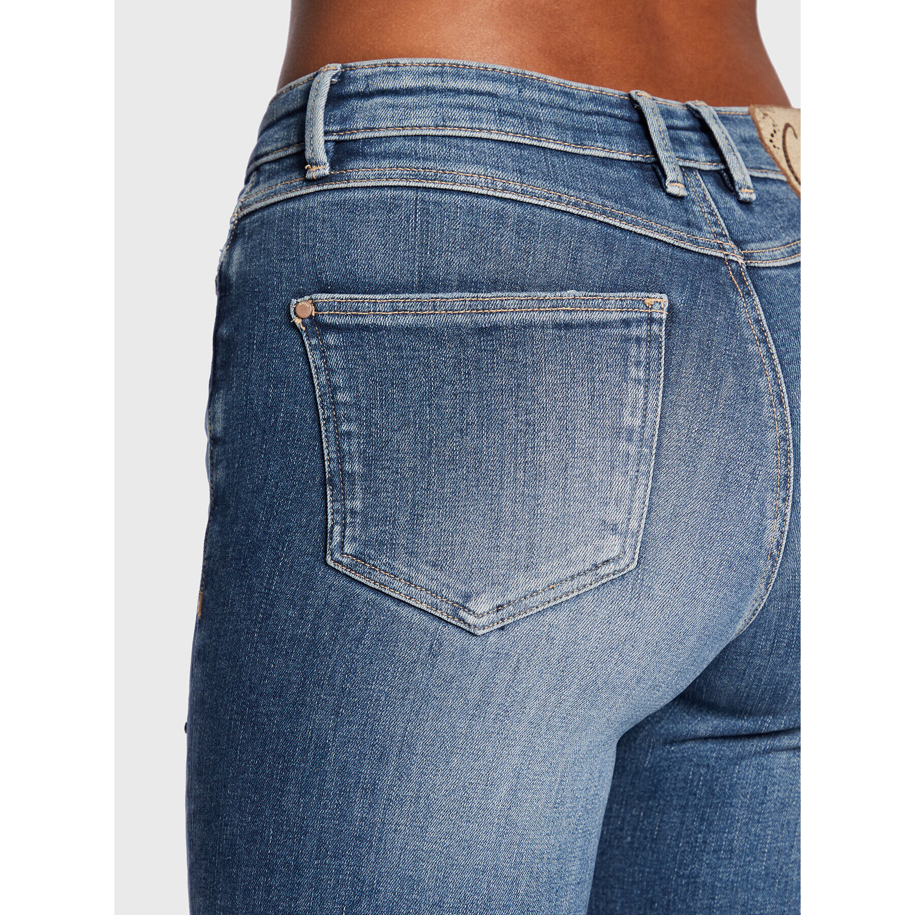 Guess Дънки 1981 W2BA93 D4T81 Син Skinny Fit - Pepit.bg