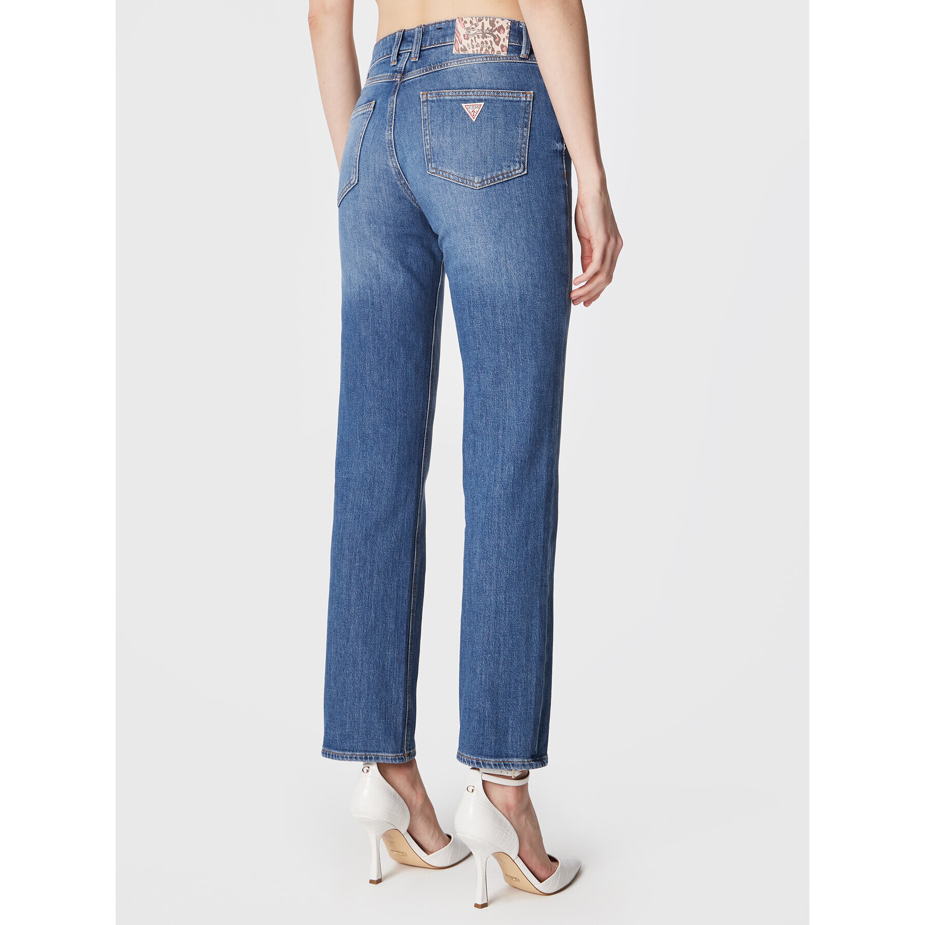 Guess Дънки 1981 W3RA22 D4WF1 Син Straight Fit - Pepit.bg