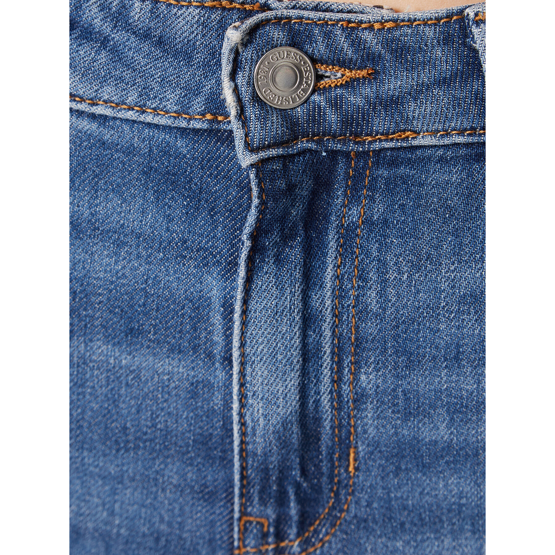 Guess Дънки 1981 W3RA22 D4WF1 Син Straight Fit - Pepit.bg