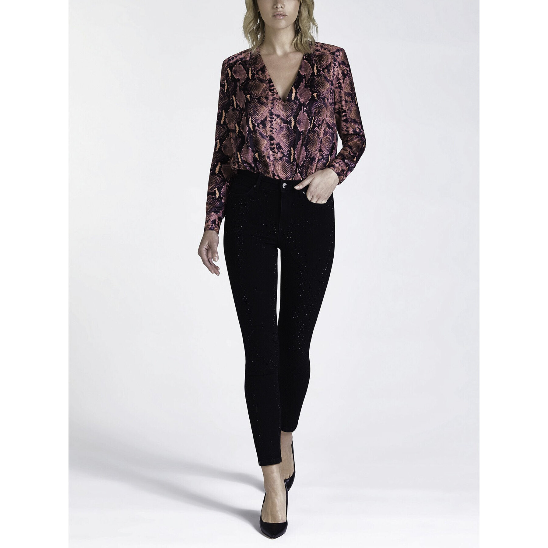 Guess Дънки 1981 W94A46 D3TK1 Черен Skinny Fit - Pepit.bg