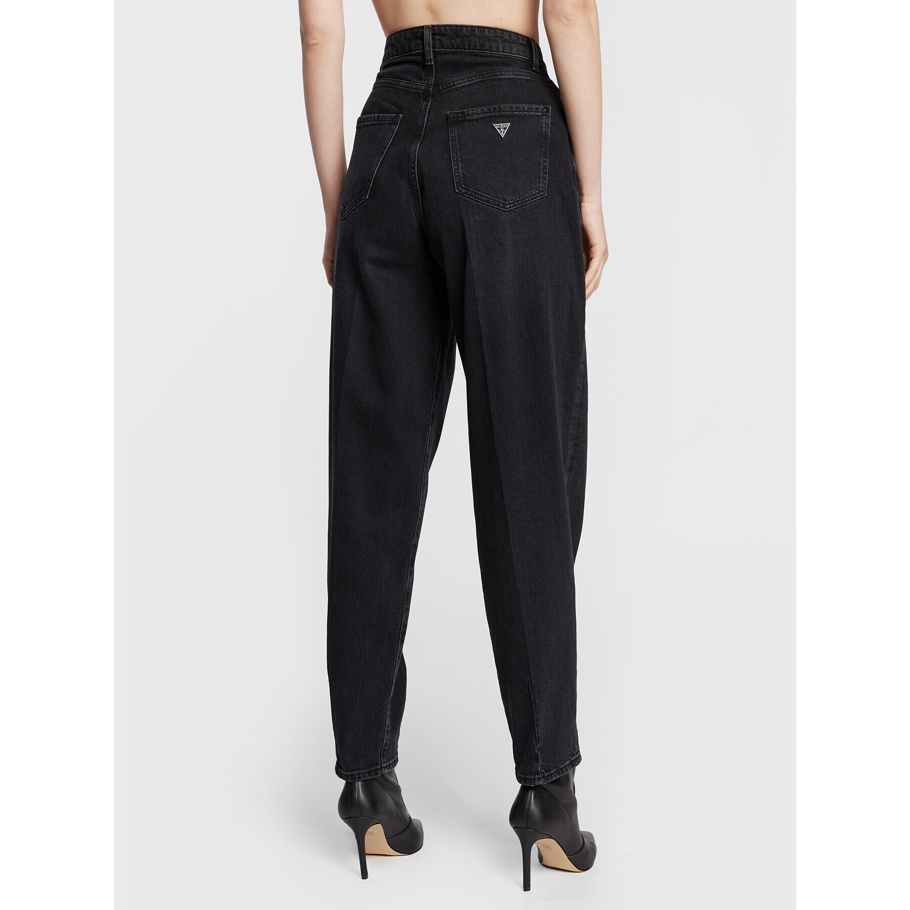 Guess Дънки Andrea W2BA29 D4QD1 Черен Relaxed Fit - Pepit.bg