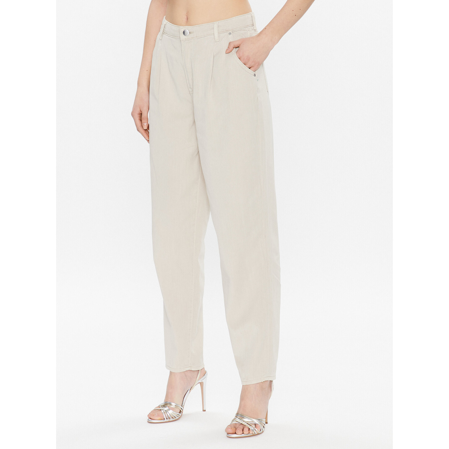 Guess Дънки Andrea W3GA29 WFD53 Бежов Loose Fit - Pepit.bg