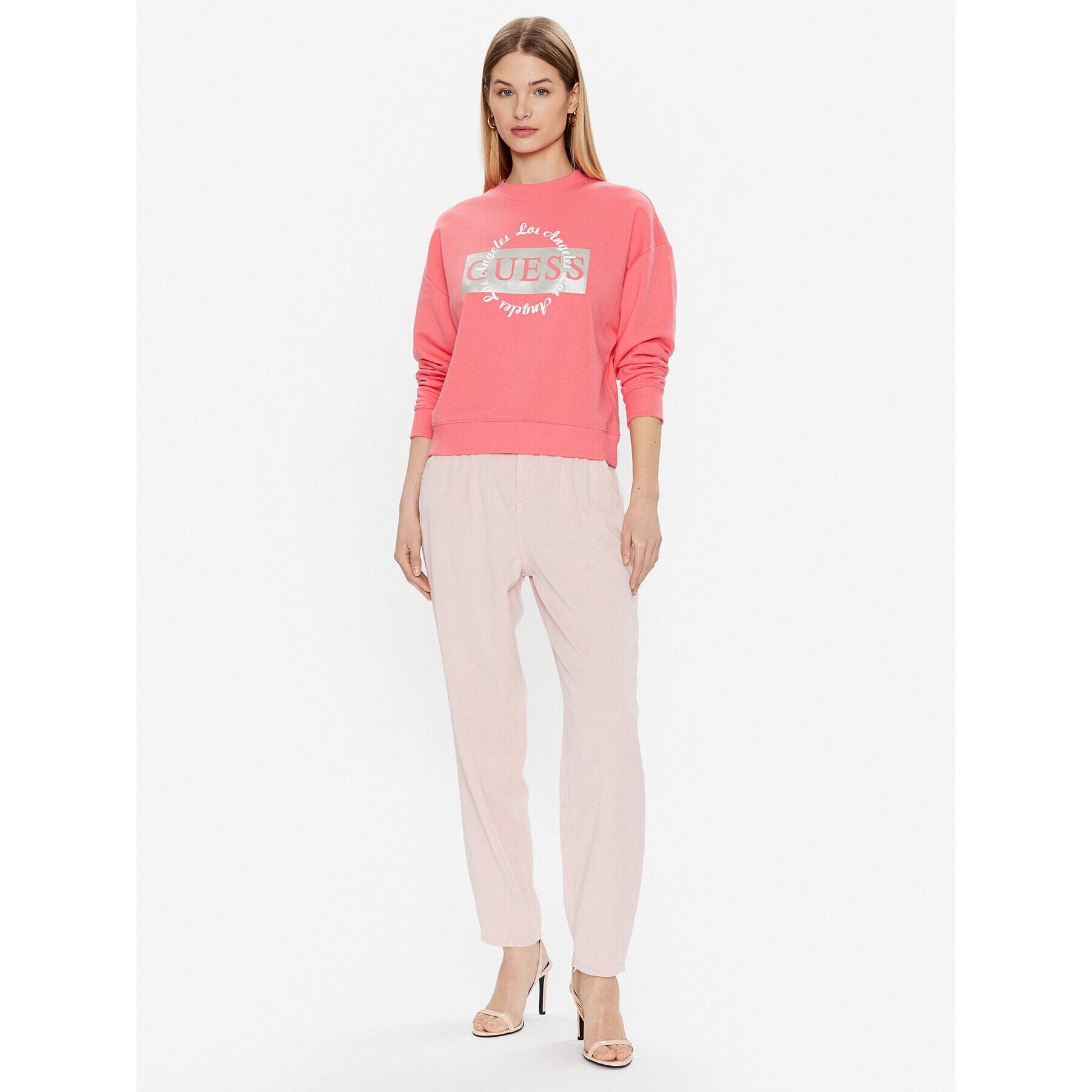 Guess Дънки Andrea W3GA29 WFD53 Розов Loose Fit - Pepit.bg