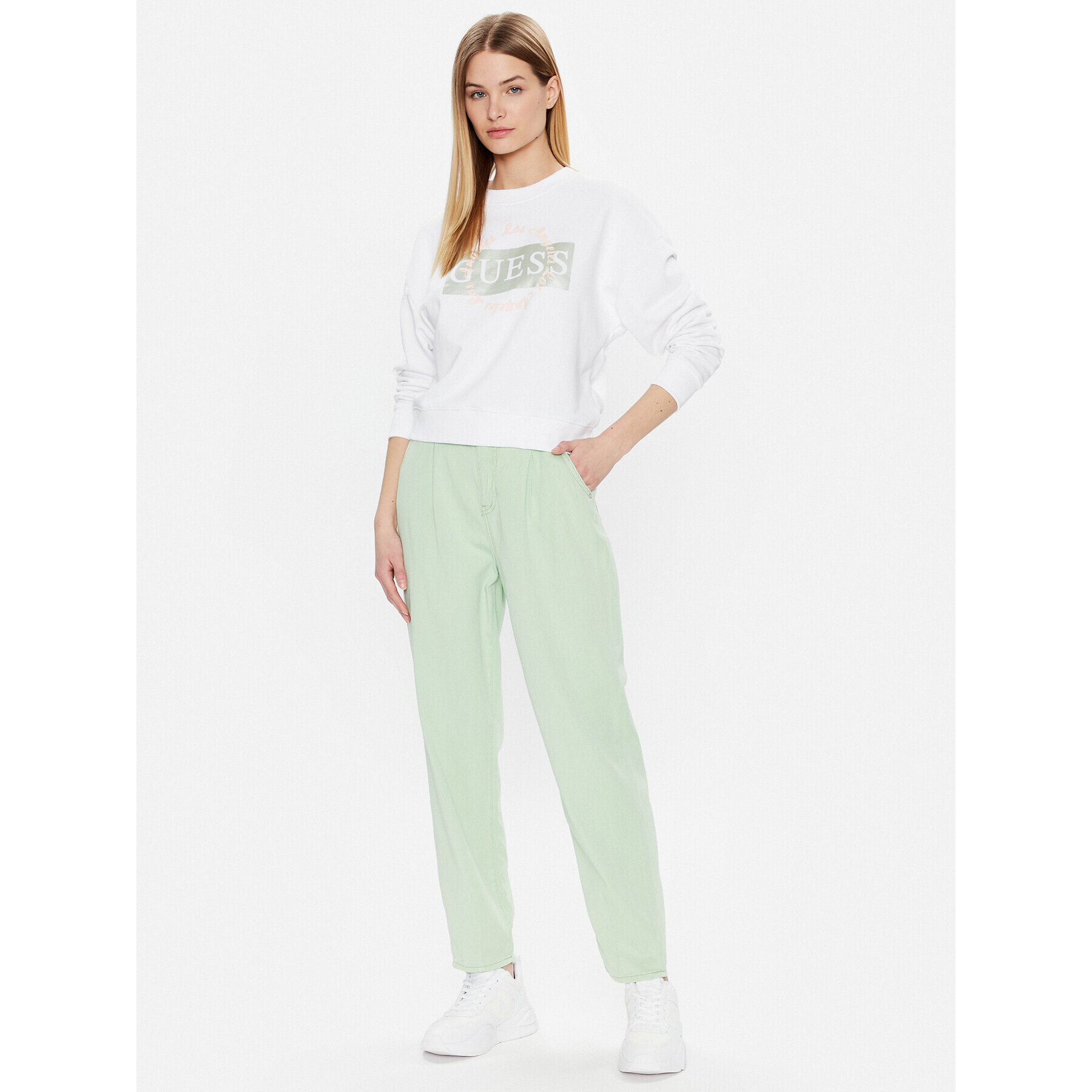 Guess Дънки Andrea W3GA29 WFD53 Зелен Loose Fit - Pepit.bg