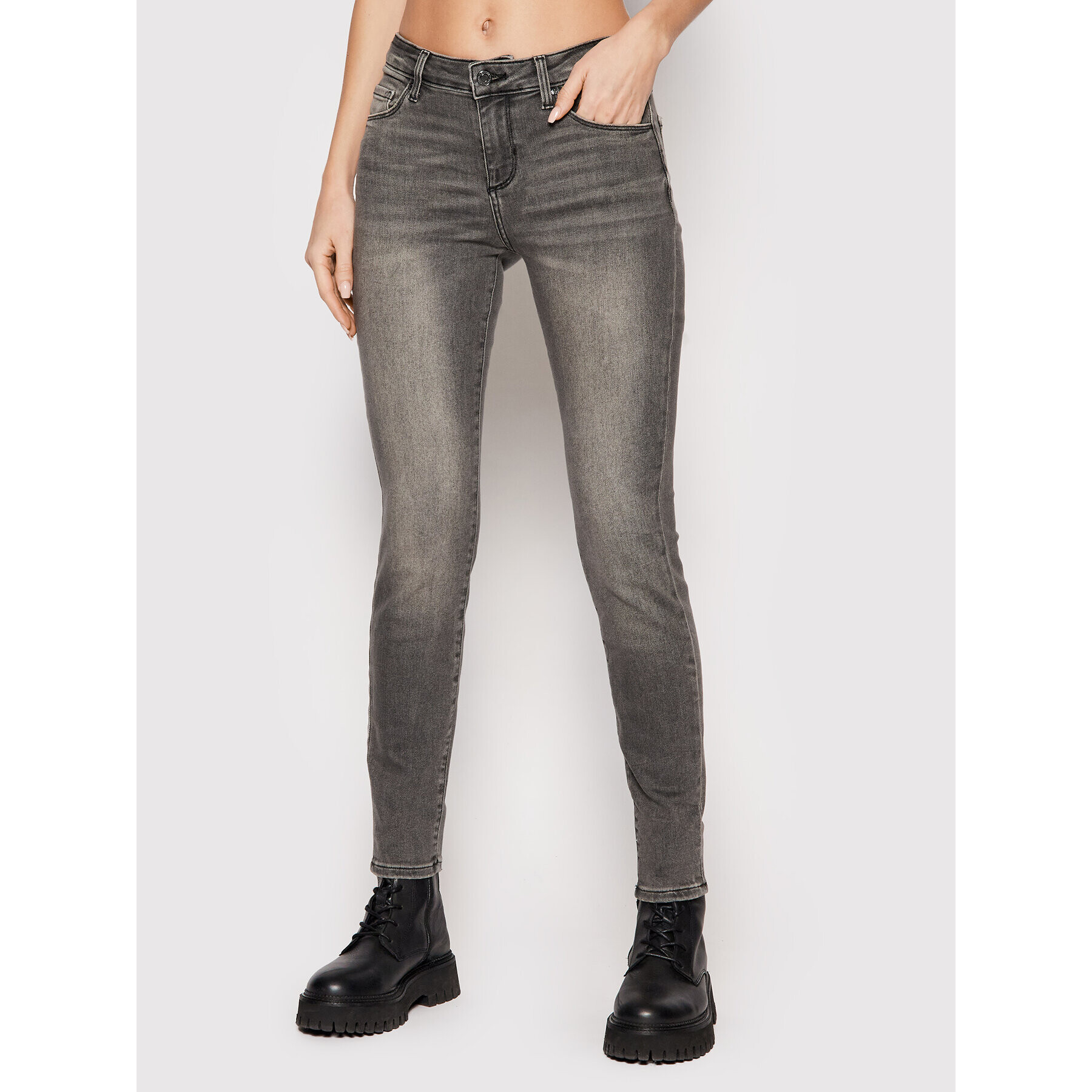 Guess Дънки Anette W1YA99 D4F52 Сив Skinny Fit - Pepit.bg