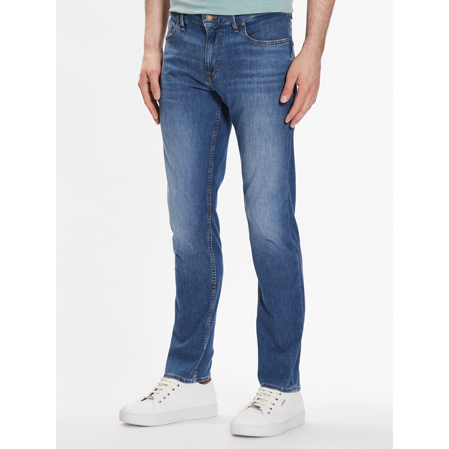 Guess Дънки Angels M3GAN2 D4Z22 Син Slim Fit - Pepit.bg