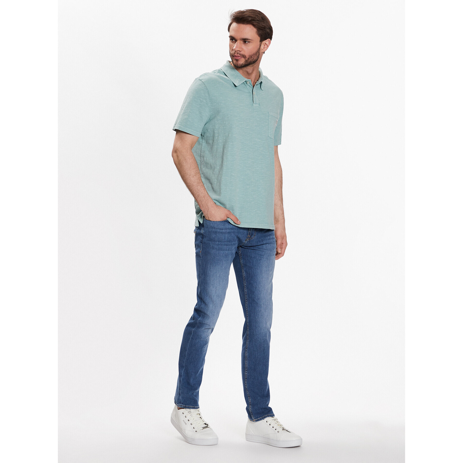 Guess Дънки Angels M3GAN2 D4Z22 Син Slim Fit - Pepit.bg