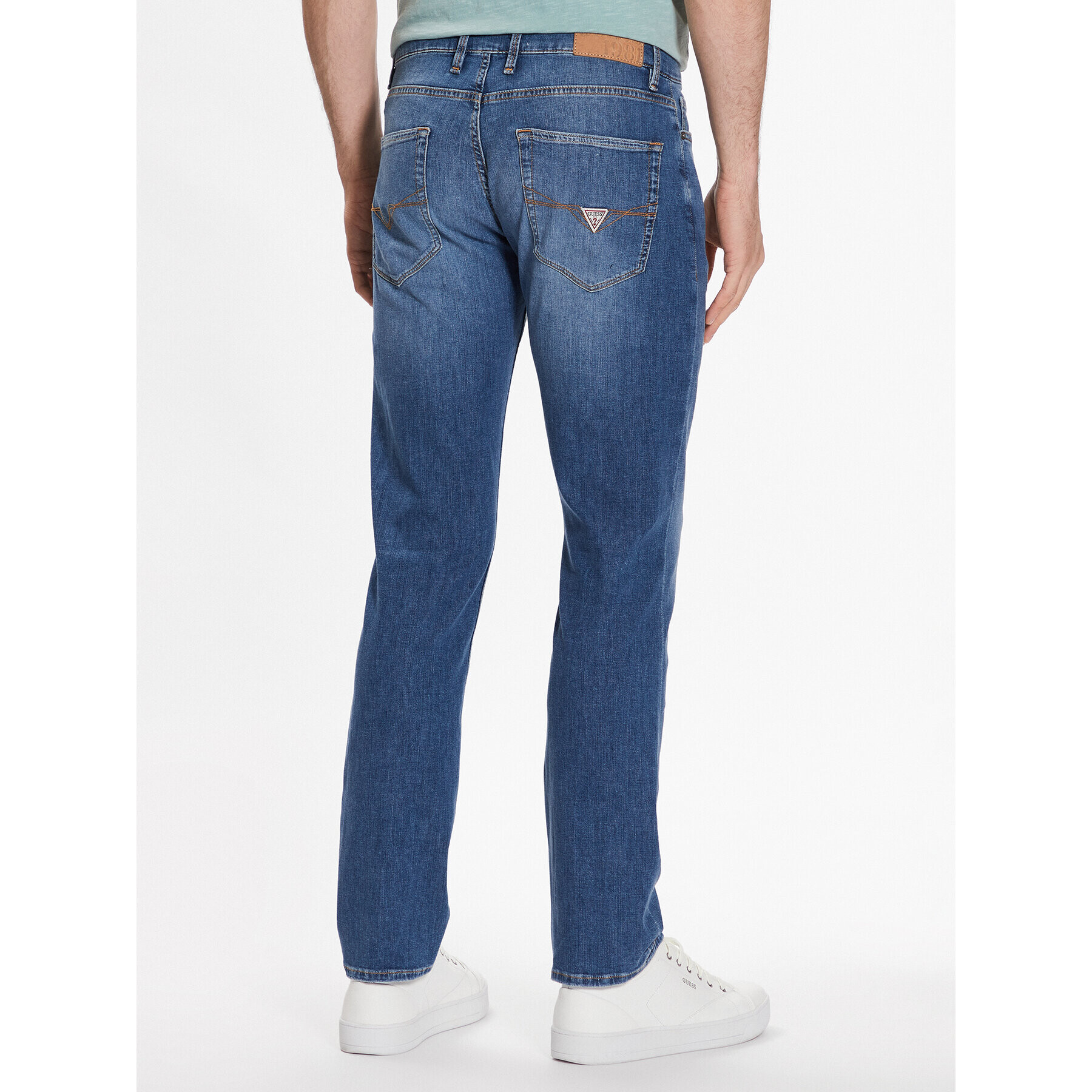 Guess Дънки Angels M3GAN2 D4Z22 Син Slim Fit - Pepit.bg