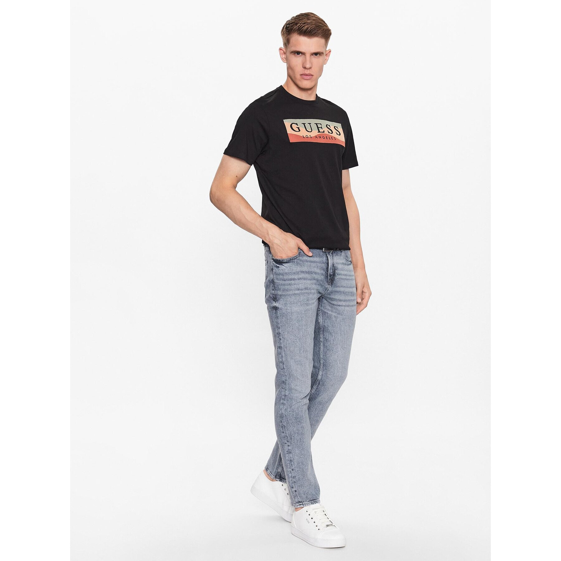 Guess Дънки Angels M3YAN2 D5261 Син Slim Fit - Pepit.bg