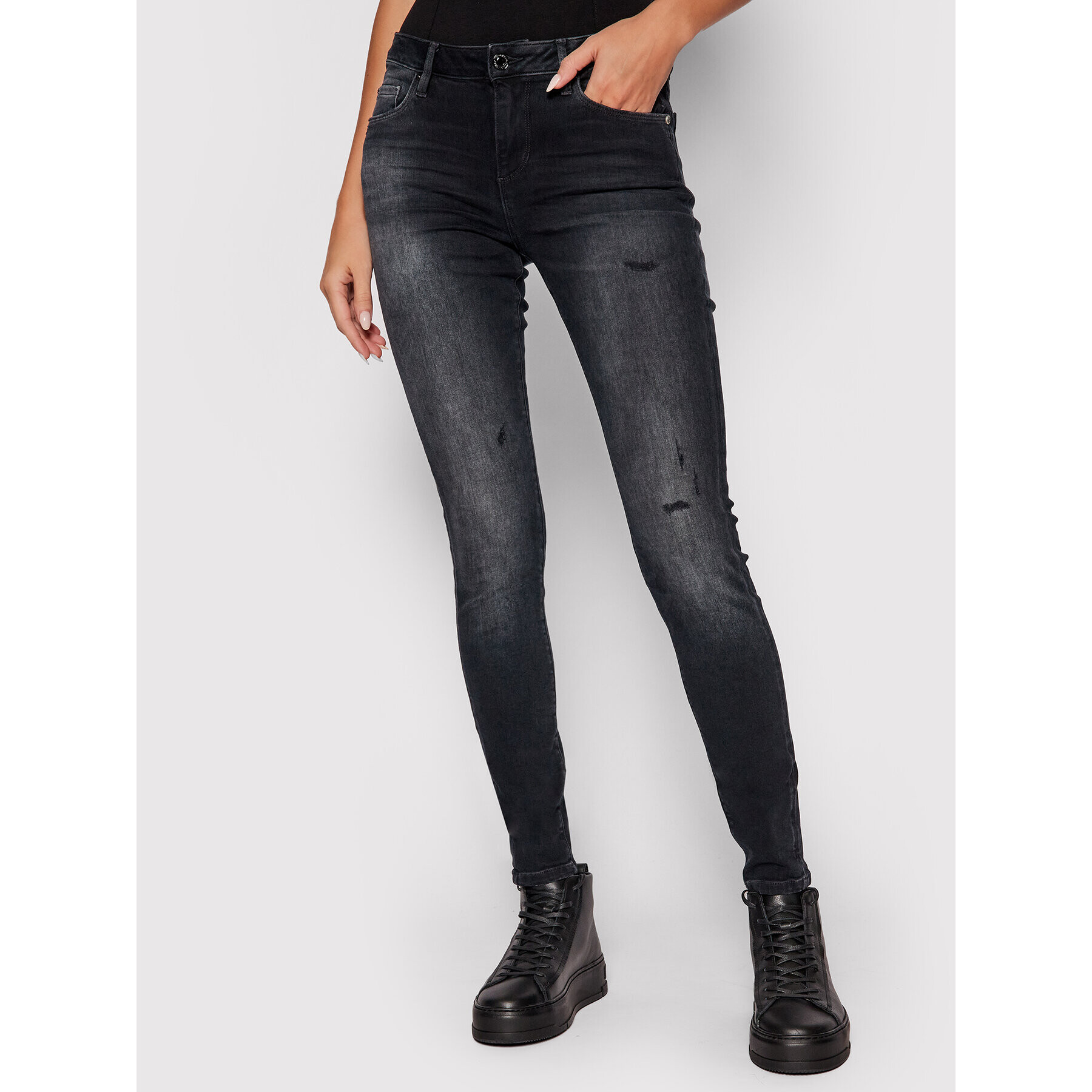 Guess Дънки Annette W1BA99 D4H31 Сив Skinny Fit - Pepit.bg