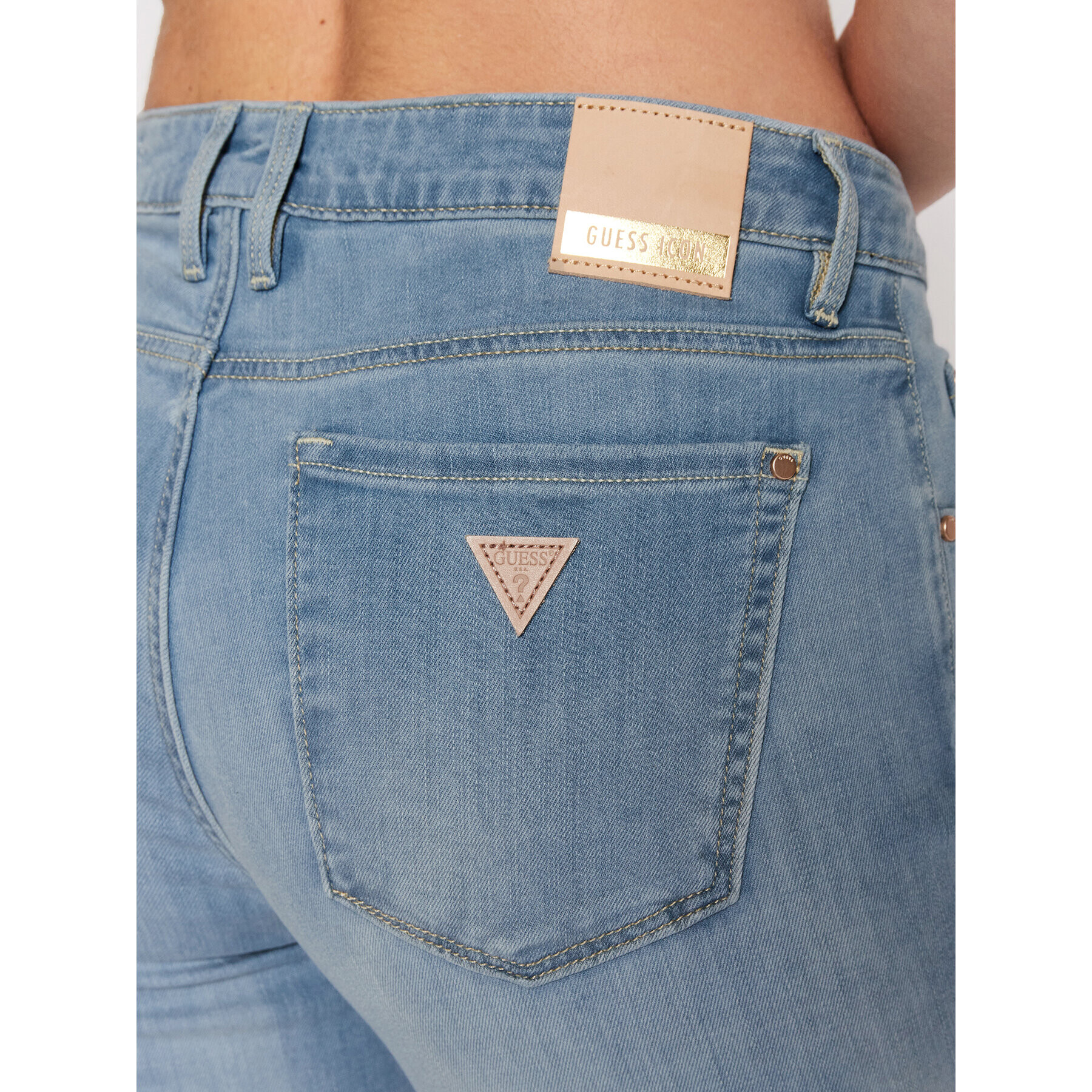 Guess Дънки Annette W2GA99 D4K94 Син Skinny Fit - Pepit.bg