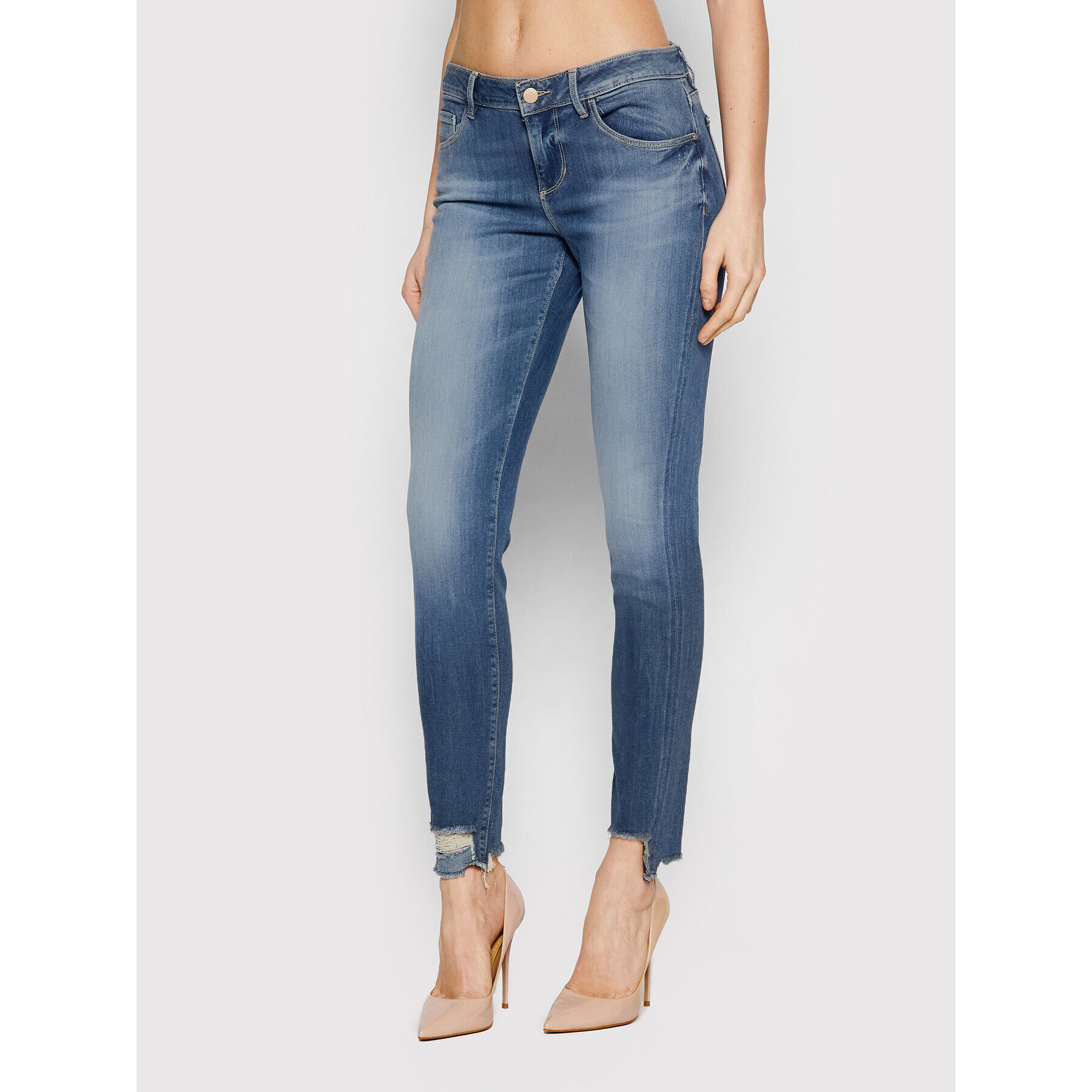 Guess Дънки Annette W2RA99 D4KM2 Син Skinny Fit - Pepit.bg