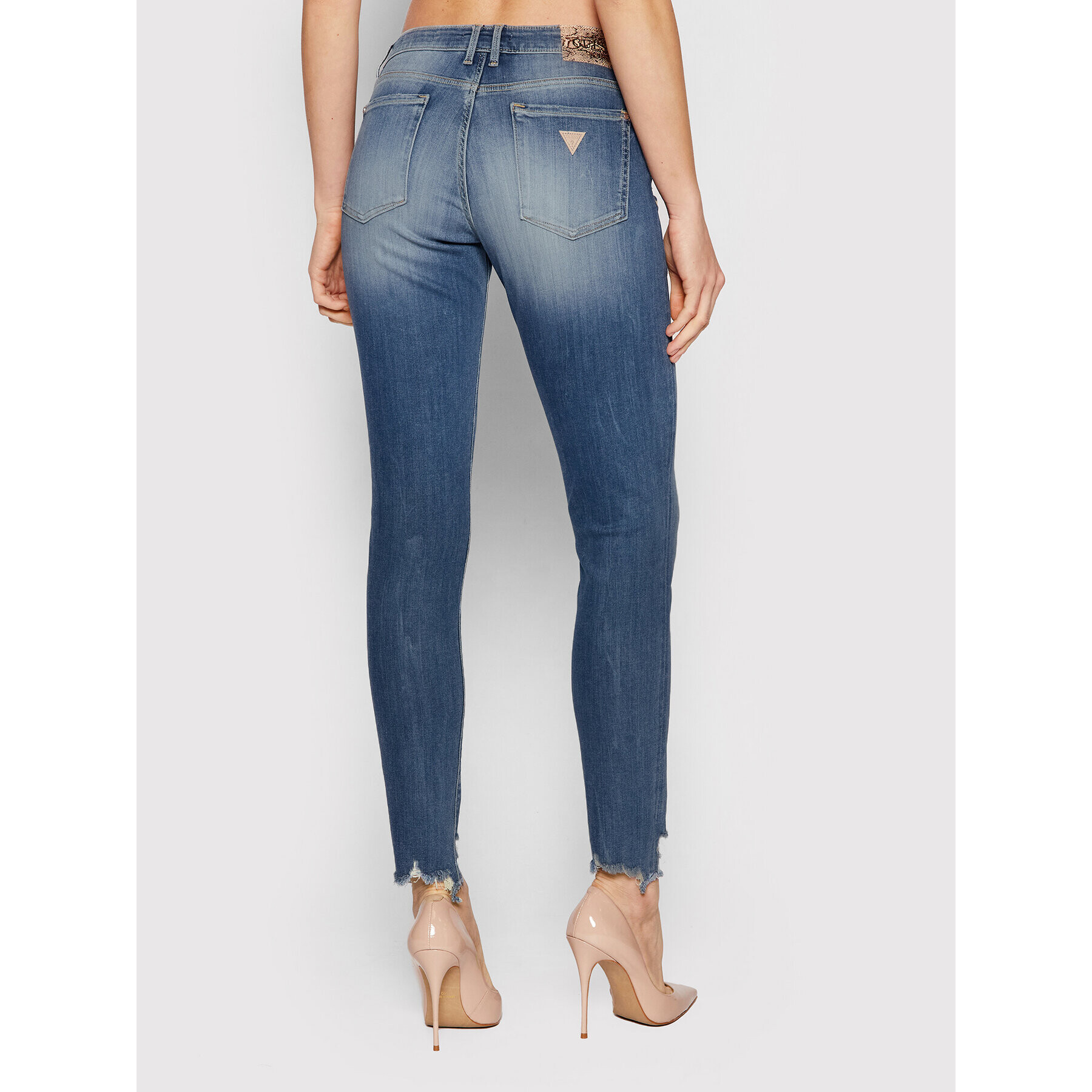 Guess Дънки Annette W2RA99 D4KM2 Син Skinny Fit - Pepit.bg