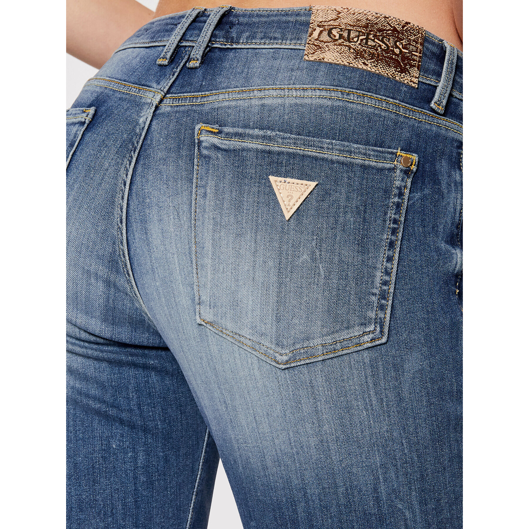 Guess Дънки Annette W2RA99 D4KM2 Син Skinny Fit - Pepit.bg
