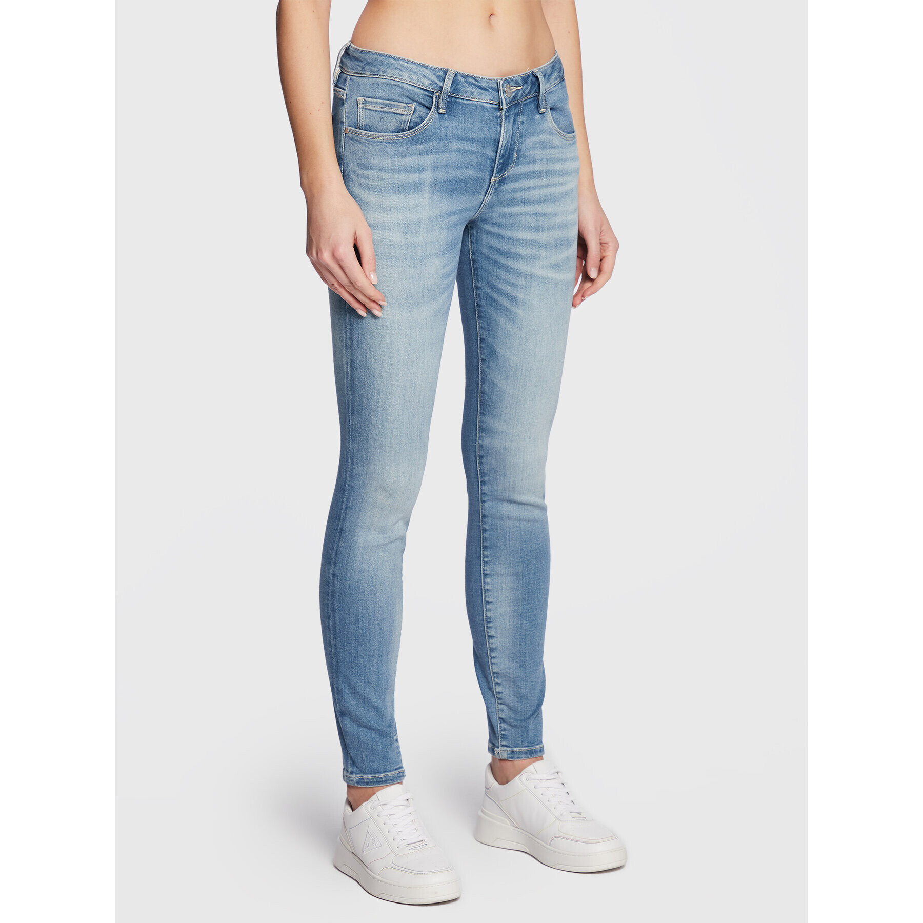 Guess Дънки Annette W2YA99 D4Q01 Син Skinny Fit - Pepit.bg