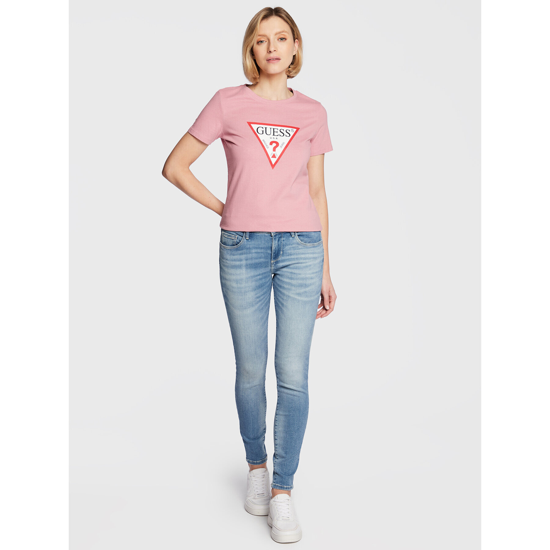 Guess Дънки Annette W2YA99 D4Q01 Син Skinny Fit - Pepit.bg
