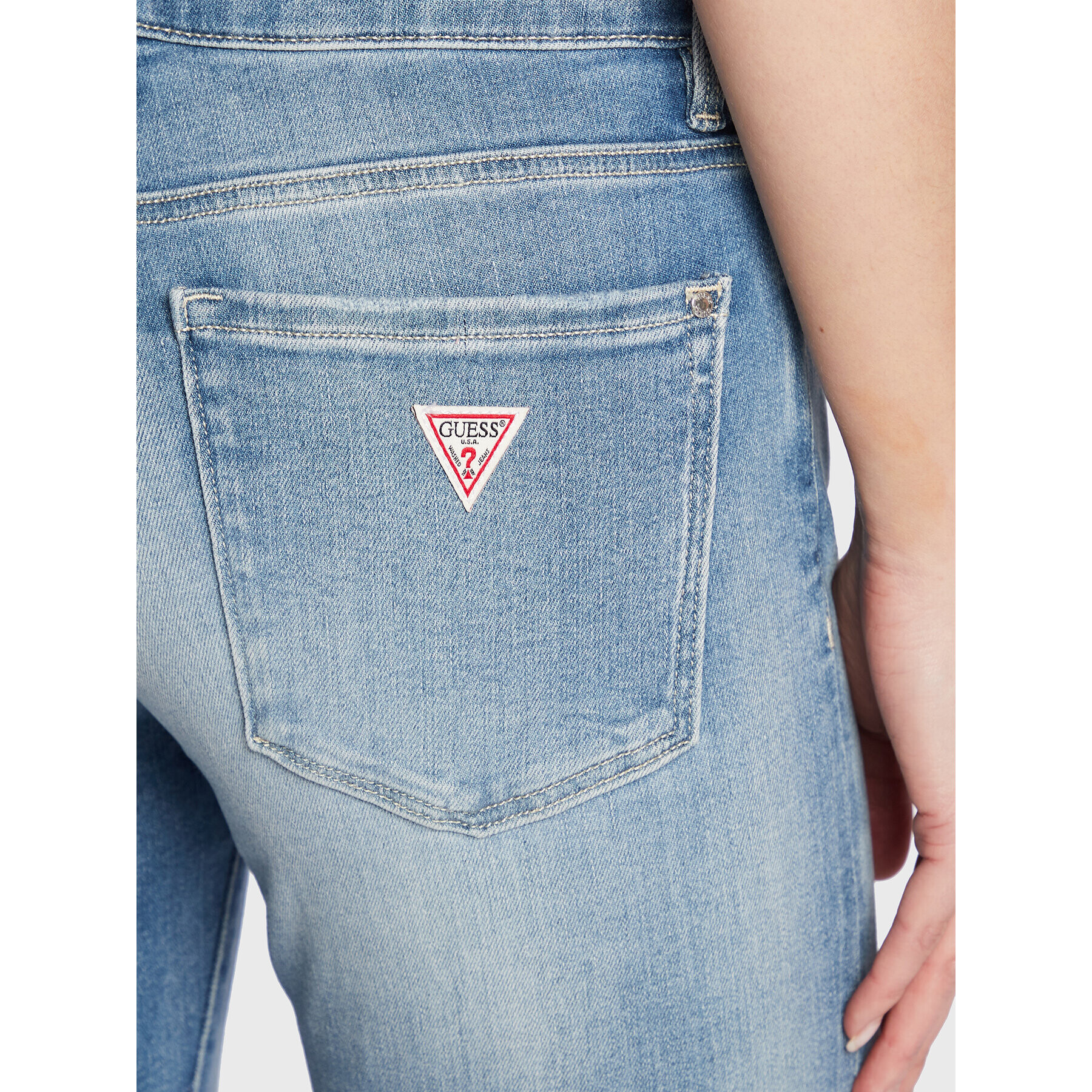 Guess Дънки Annette W2YA99 D4Q01 Син Skinny Fit - Pepit.bg