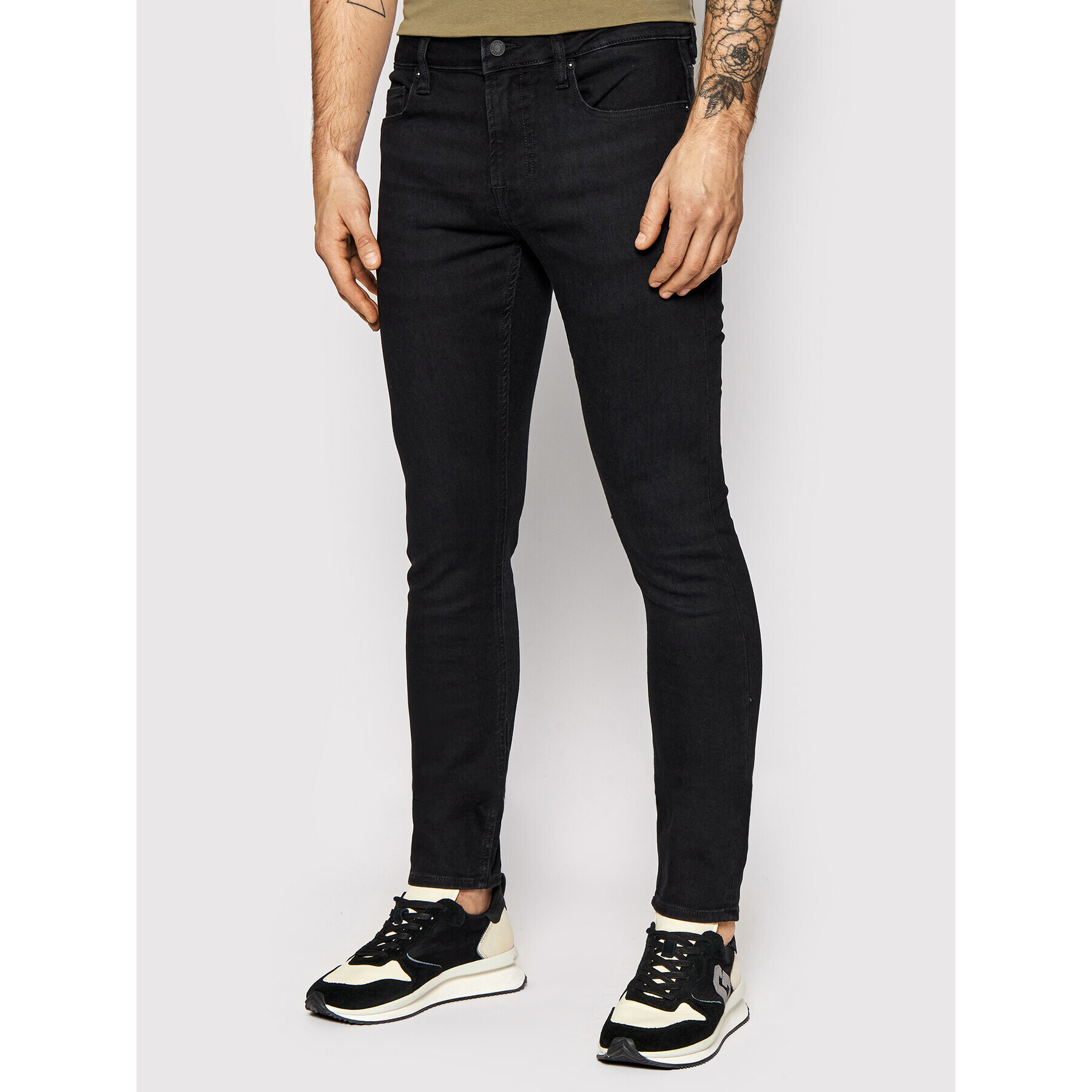 Guess Дънки Chris M1YA27 D4F53 Черен Super Skinny Fit - Pepit.bg