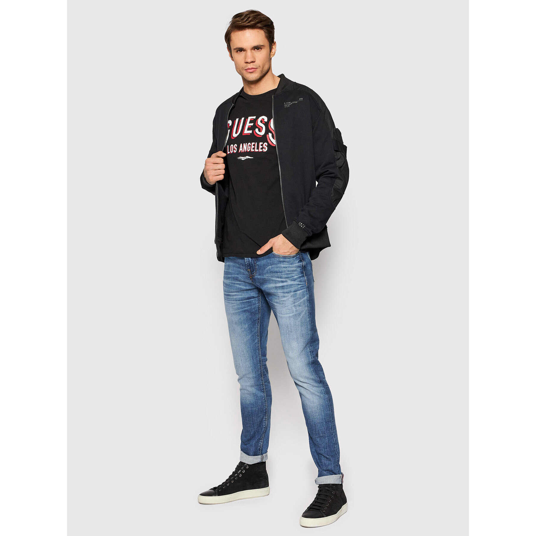 Guess Дънки Chris M2RA27 D46AE Син Super Skinny Fit - Pepit.bg