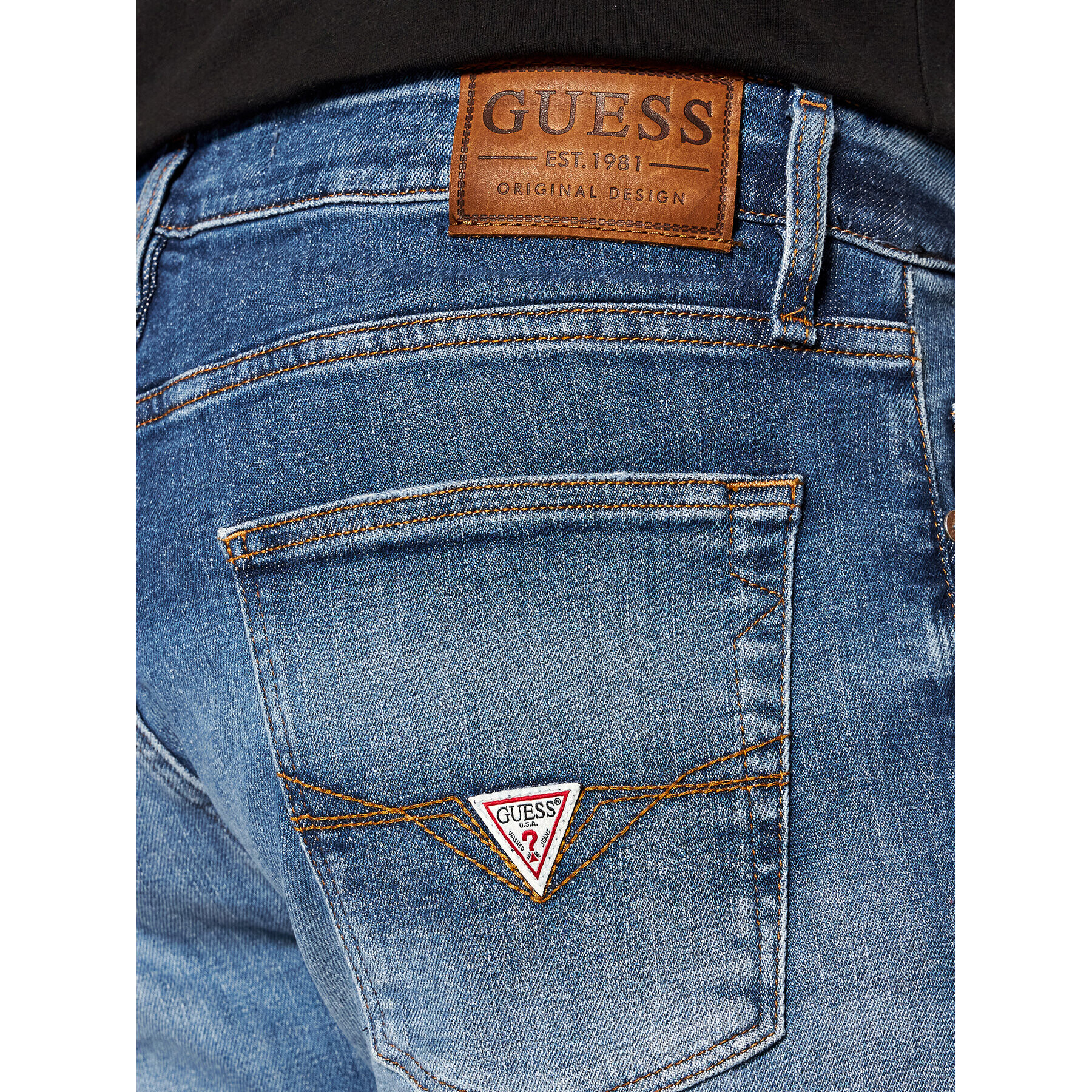 Guess Дънки Chris M2RA27 D46AE Син Super Skinny Fit - Pepit.bg