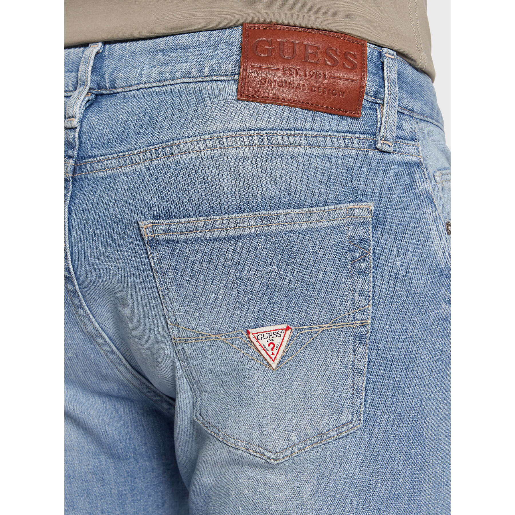 Guess Дънки Chris M2YA27 D4Q43 Син Super Skinny Fit - Pepit.bg