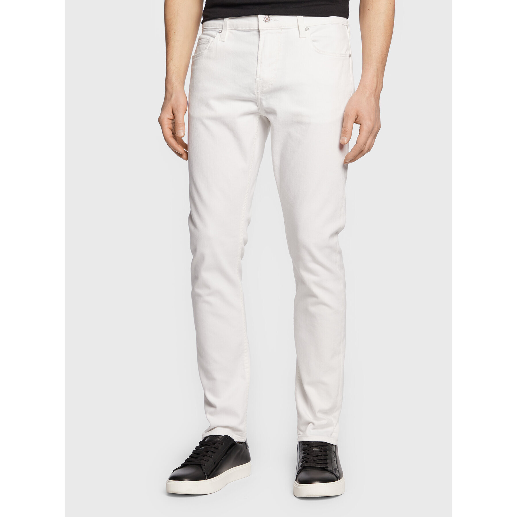 Guess Дънки Chris M3GA27 D4Z91 Бял Skinny Fit - Pepit.bg