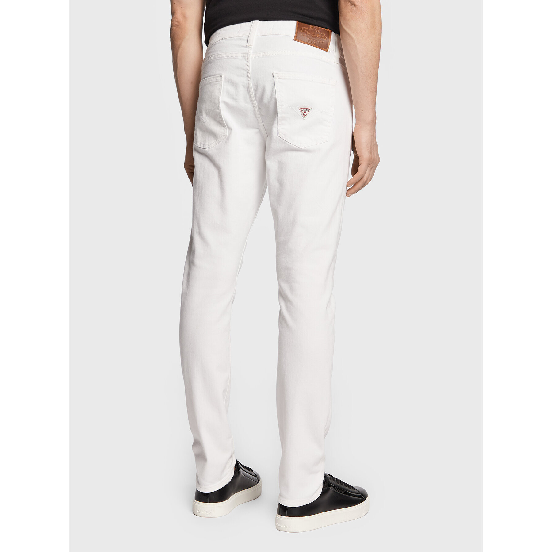 Guess Дънки Chris M3GA27 D4Z91 Бял Skinny Fit - Pepit.bg