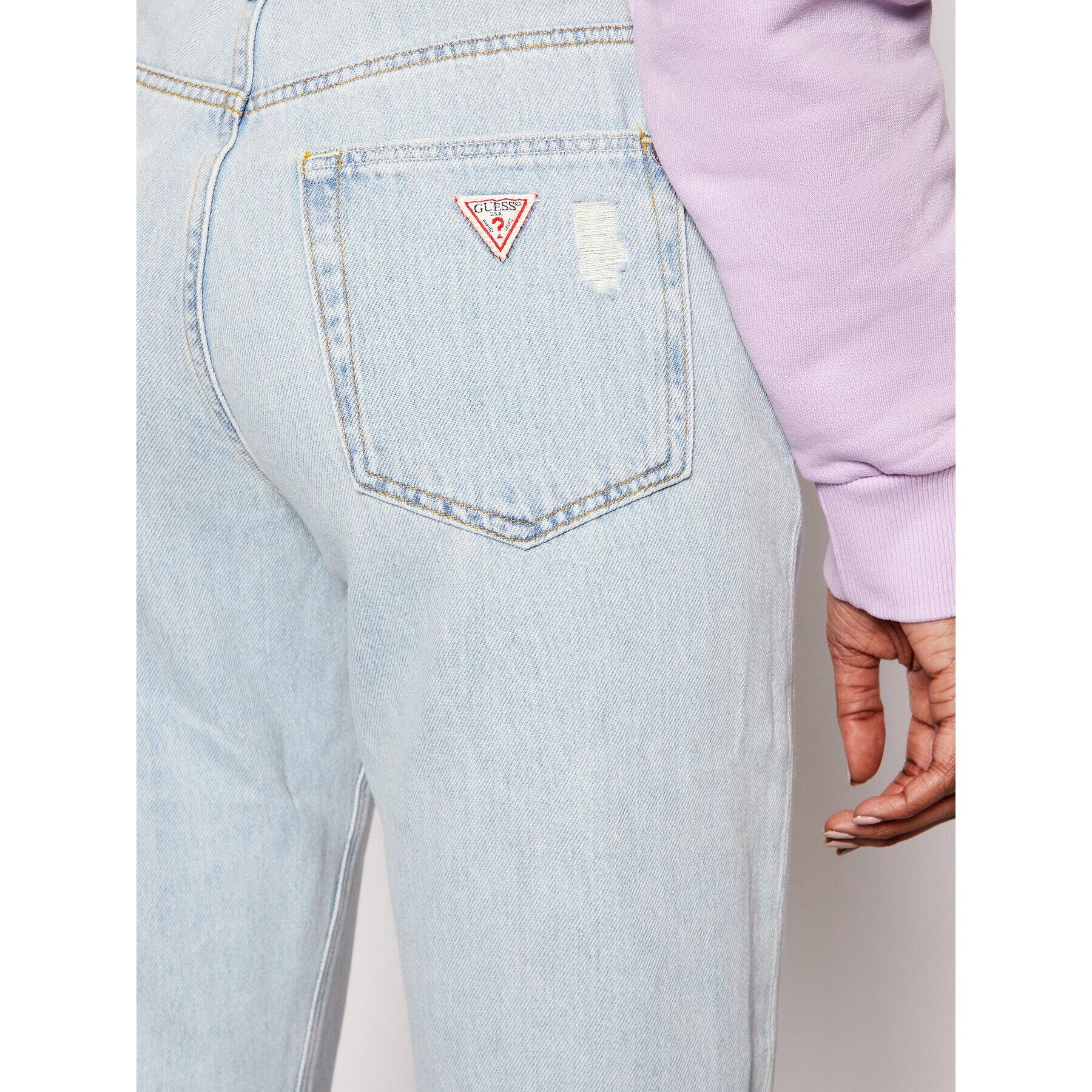 Guess Дънки Girly W1RA16 D3Y0I Син Iconic Fit - Pepit.bg