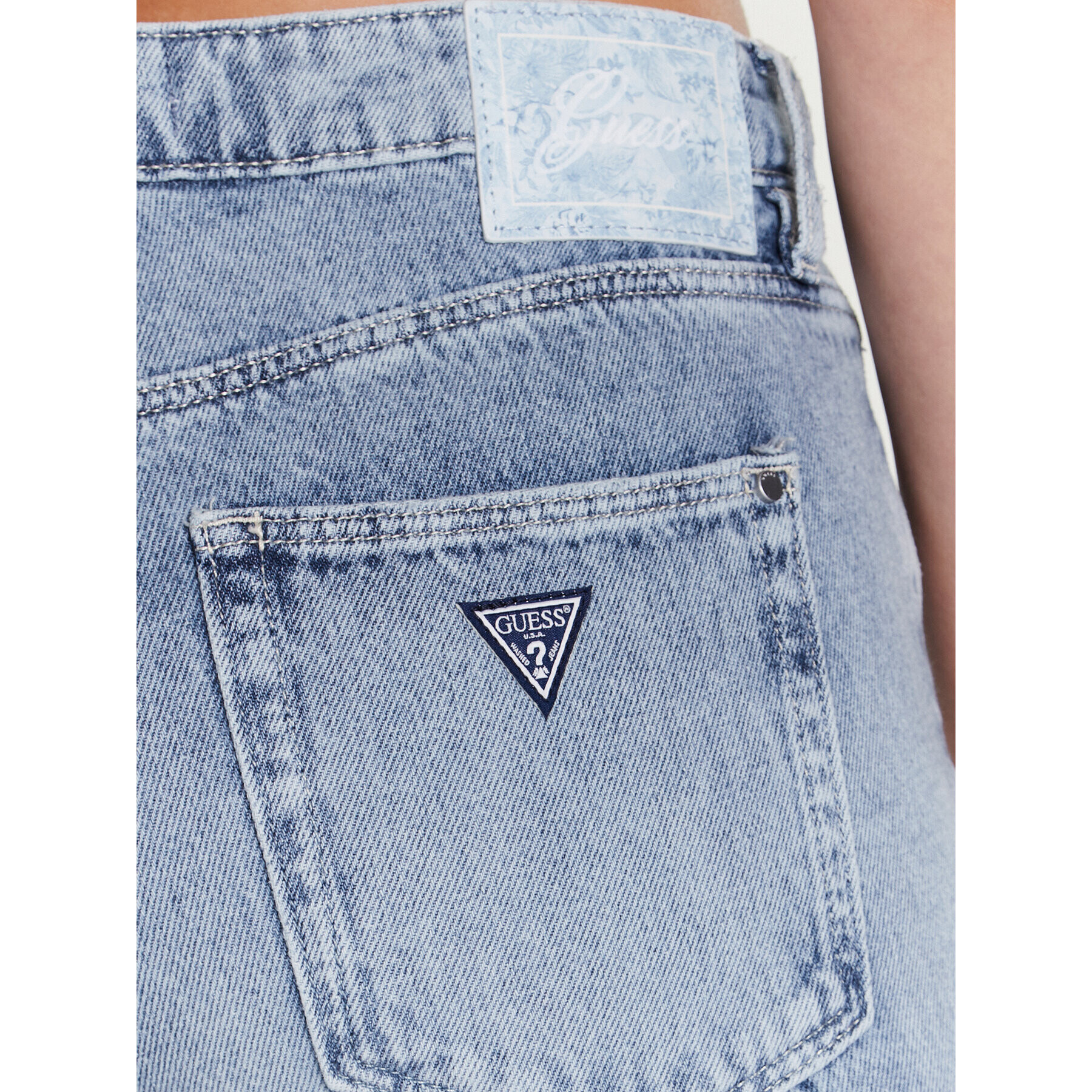 Guess Дънки Girly W3GA16 D4VI5 Син Slim Fit - Pepit.bg